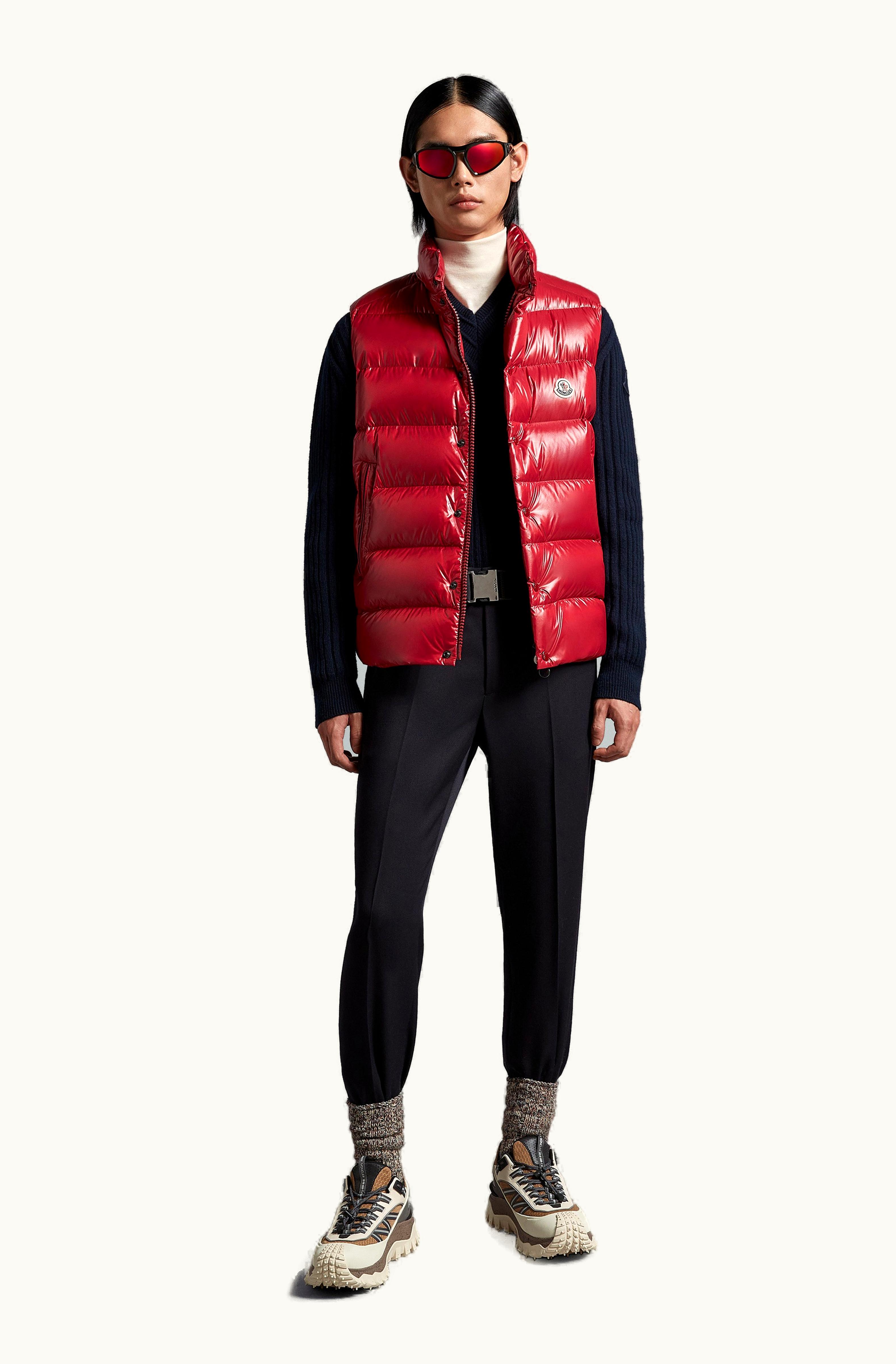 Moncler Moncler Tibb Down Gilet Red