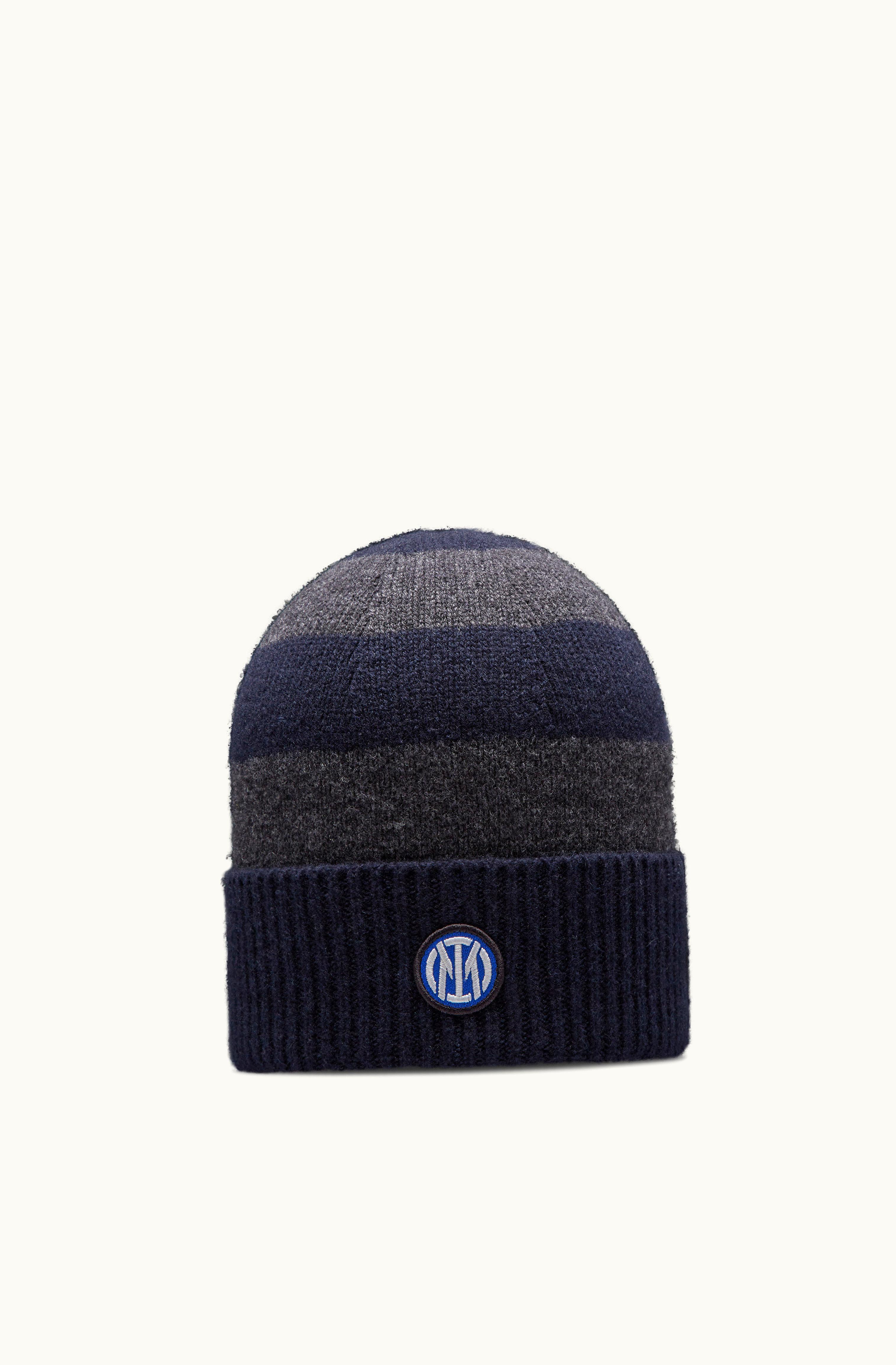 Moncler Inter X Moncler Beanie Navy Blue & Gray