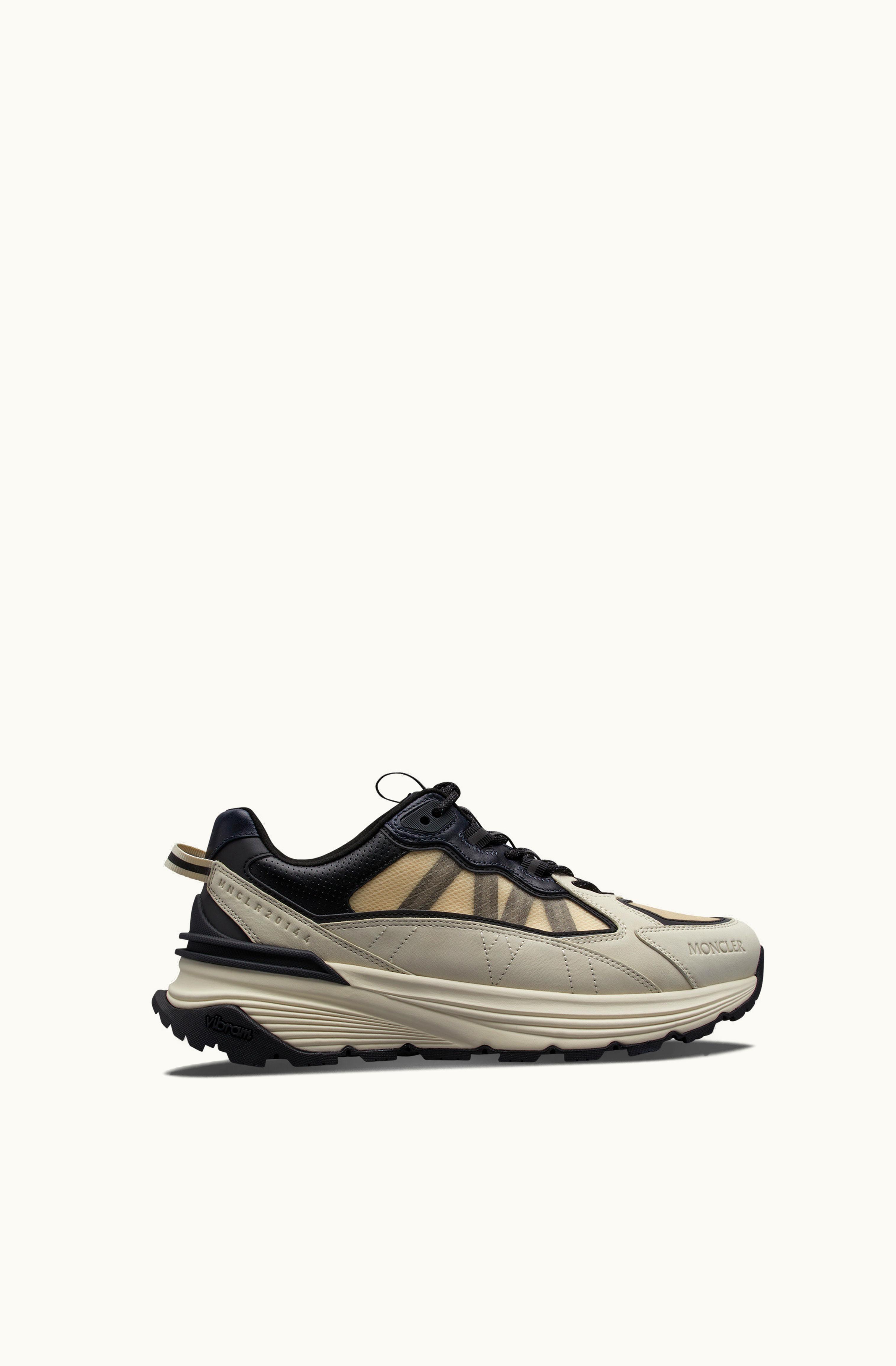 Moncler Moncler Lite Runner Low Top Trainers Off White & Blue