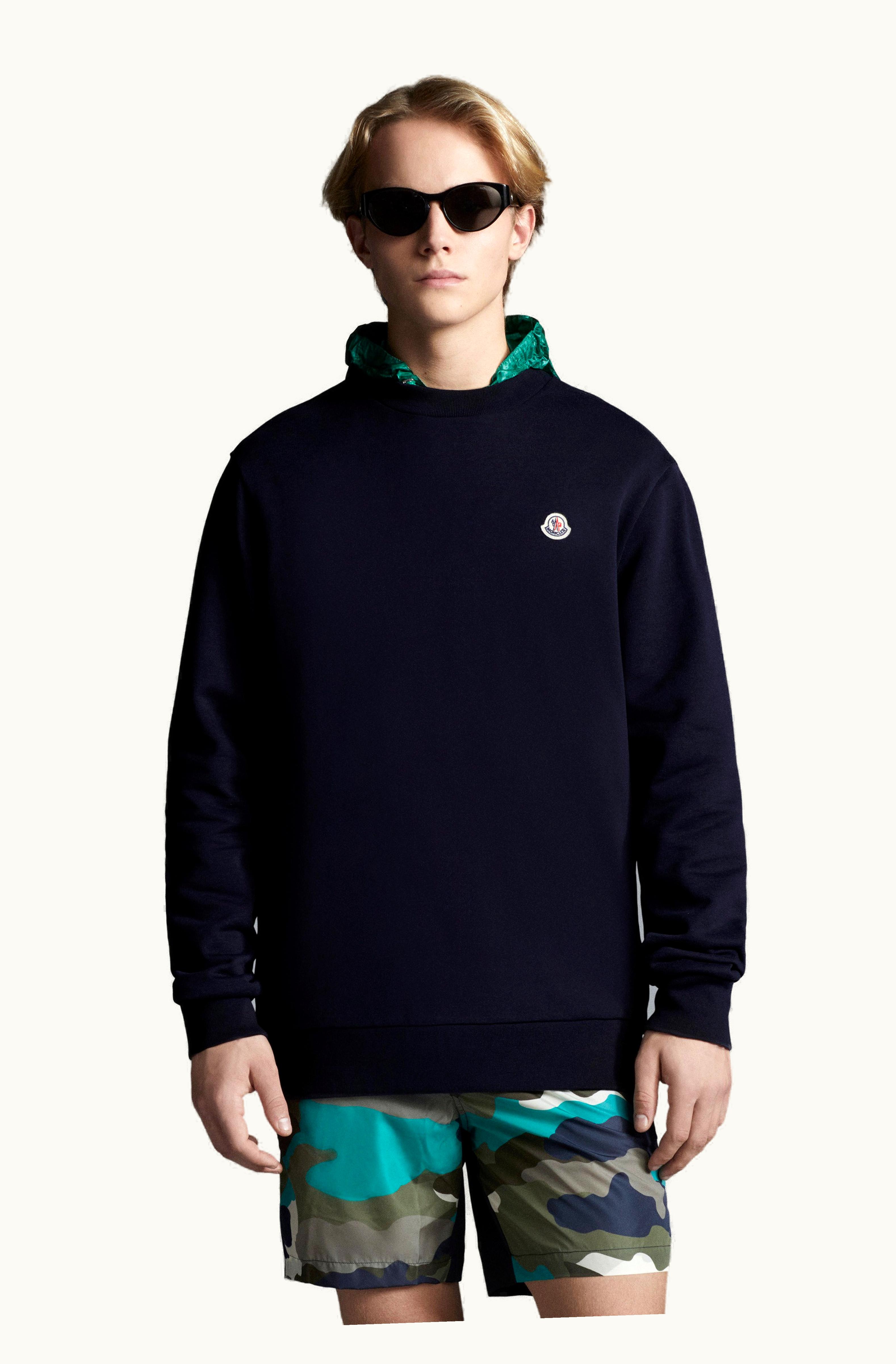 Moncler Moncler Logo Patch Sweatshirt Night Blue