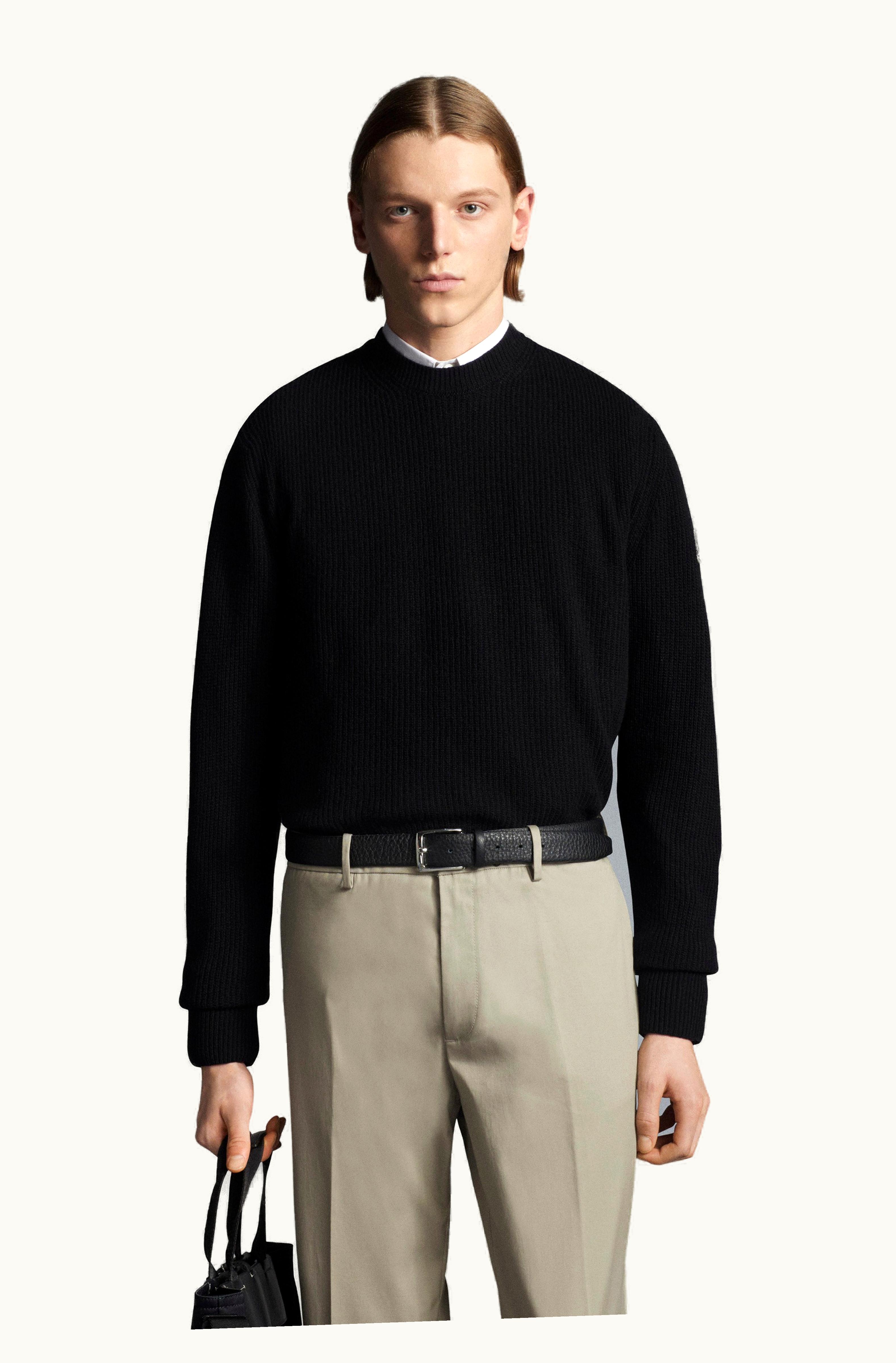 Moncler Moncler Wool & Cashmere Jumper Black
