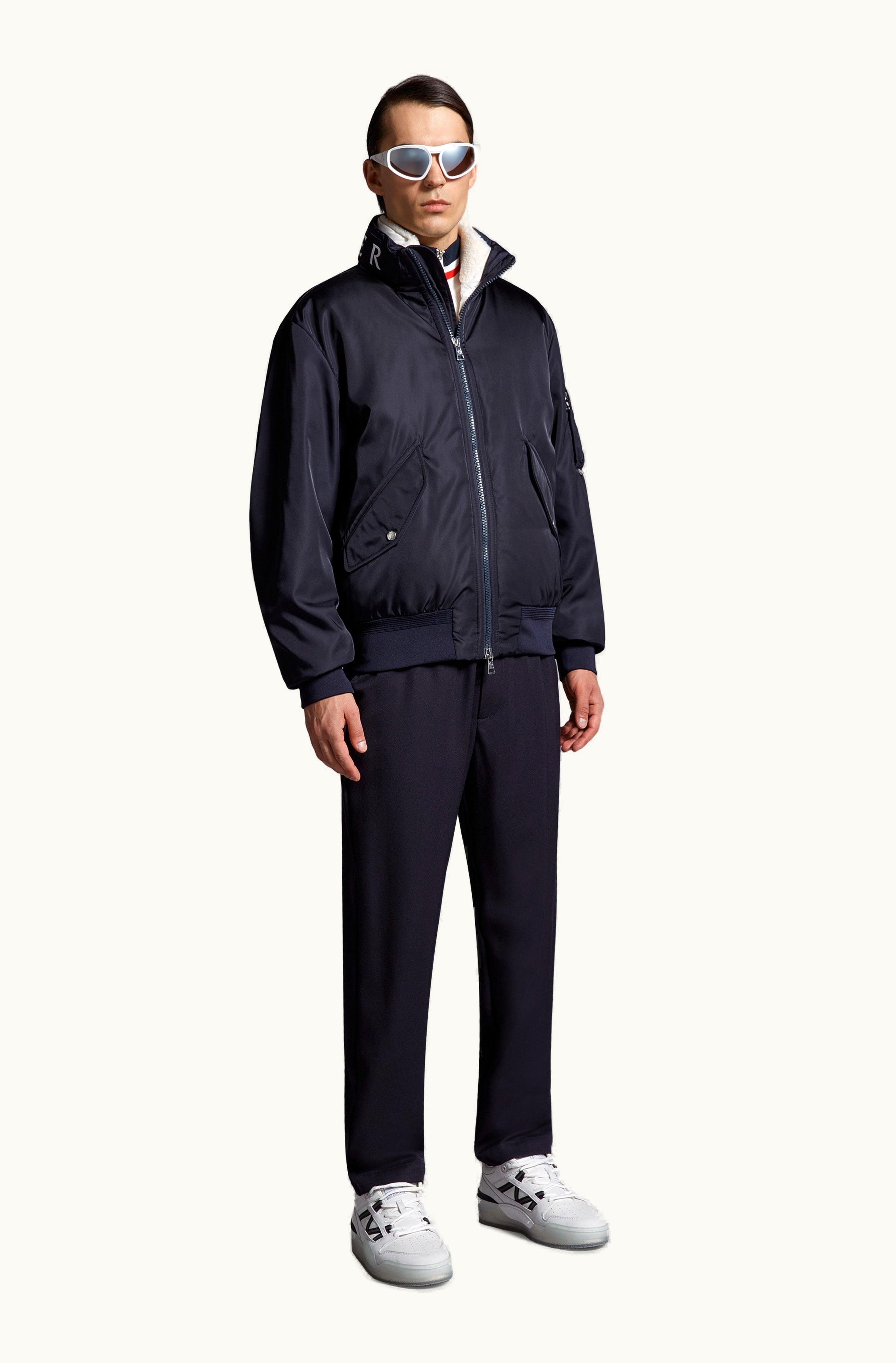 Moncler Moncler Timur Bomber Jacket With Inner Gilet Night Blue