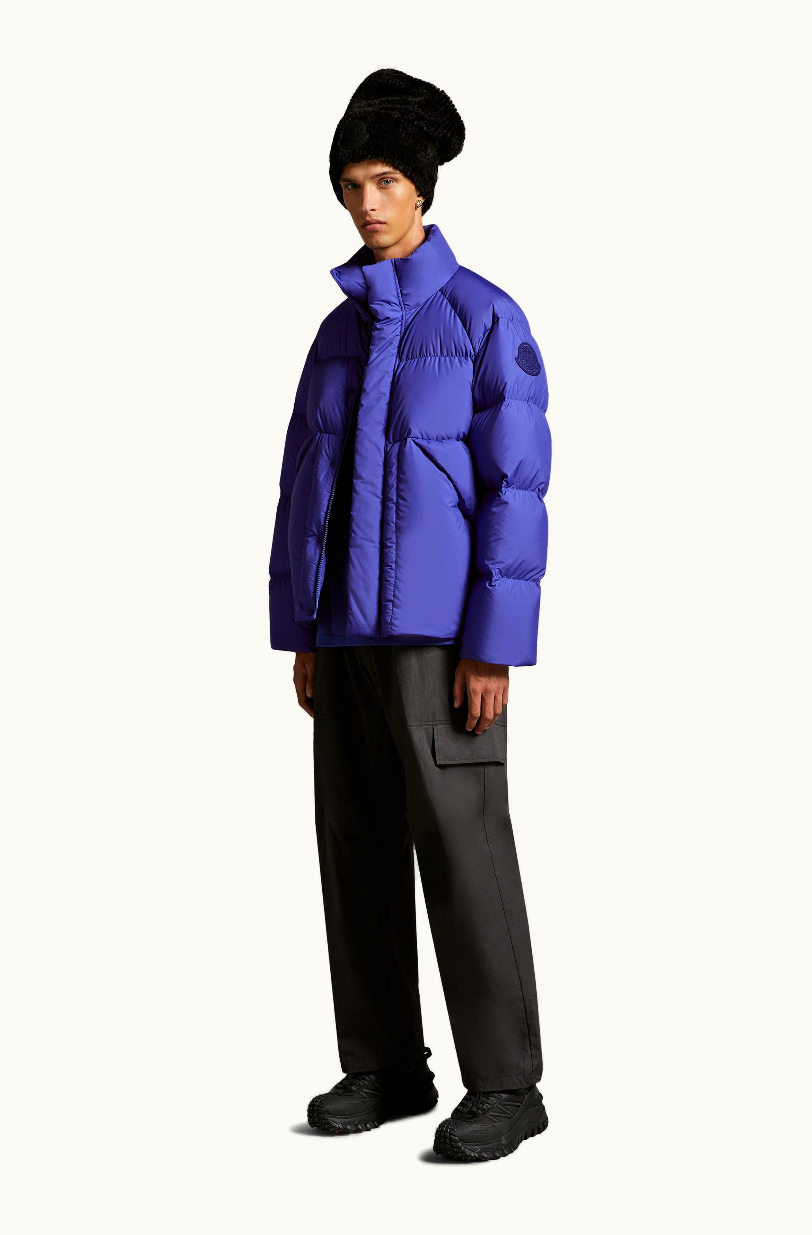Moncler Moncler Adhil Short Down Jacket Indigo Blue