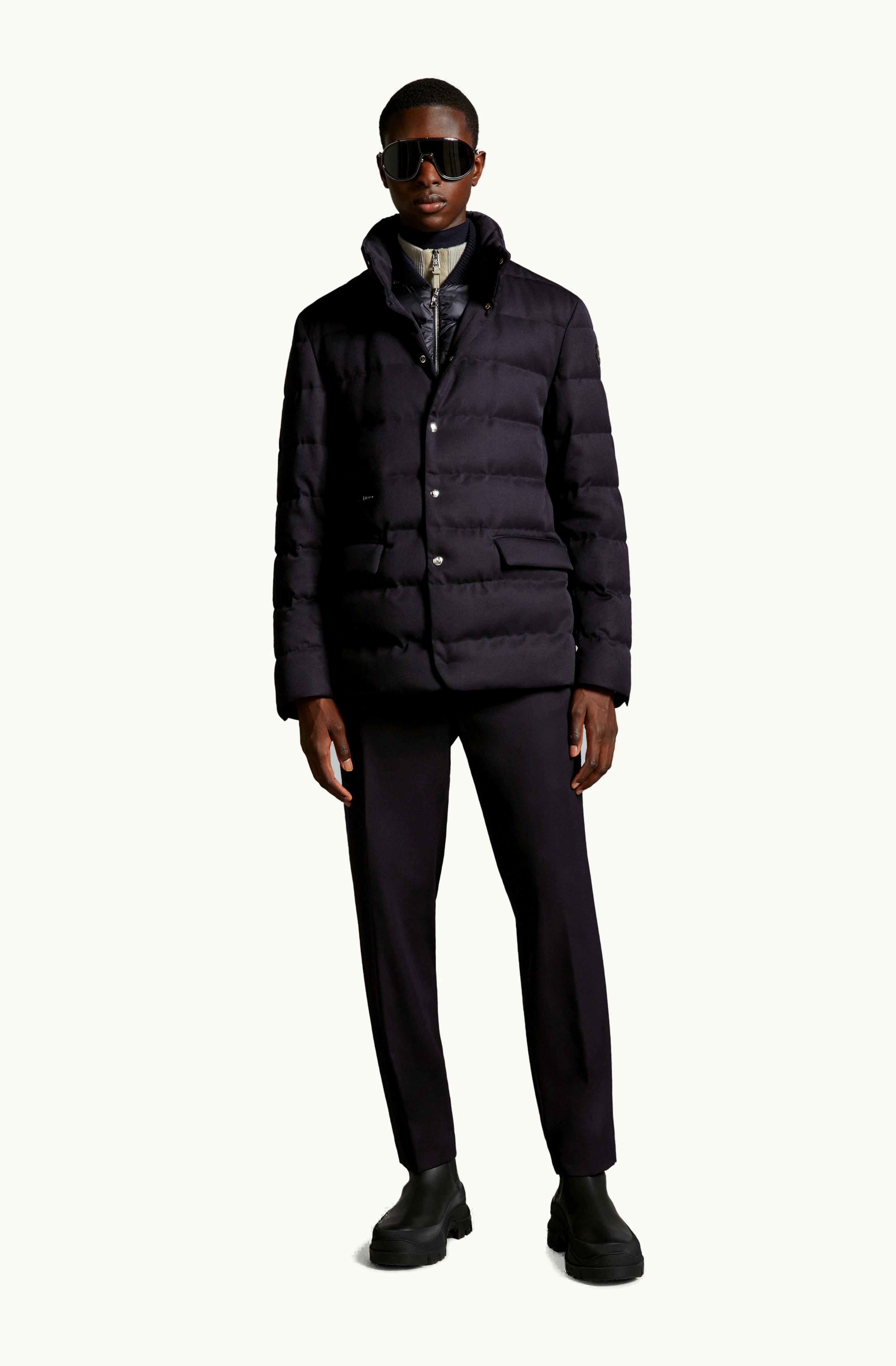 Moncler Moncler Bess Short Down Jacket Navy Blue