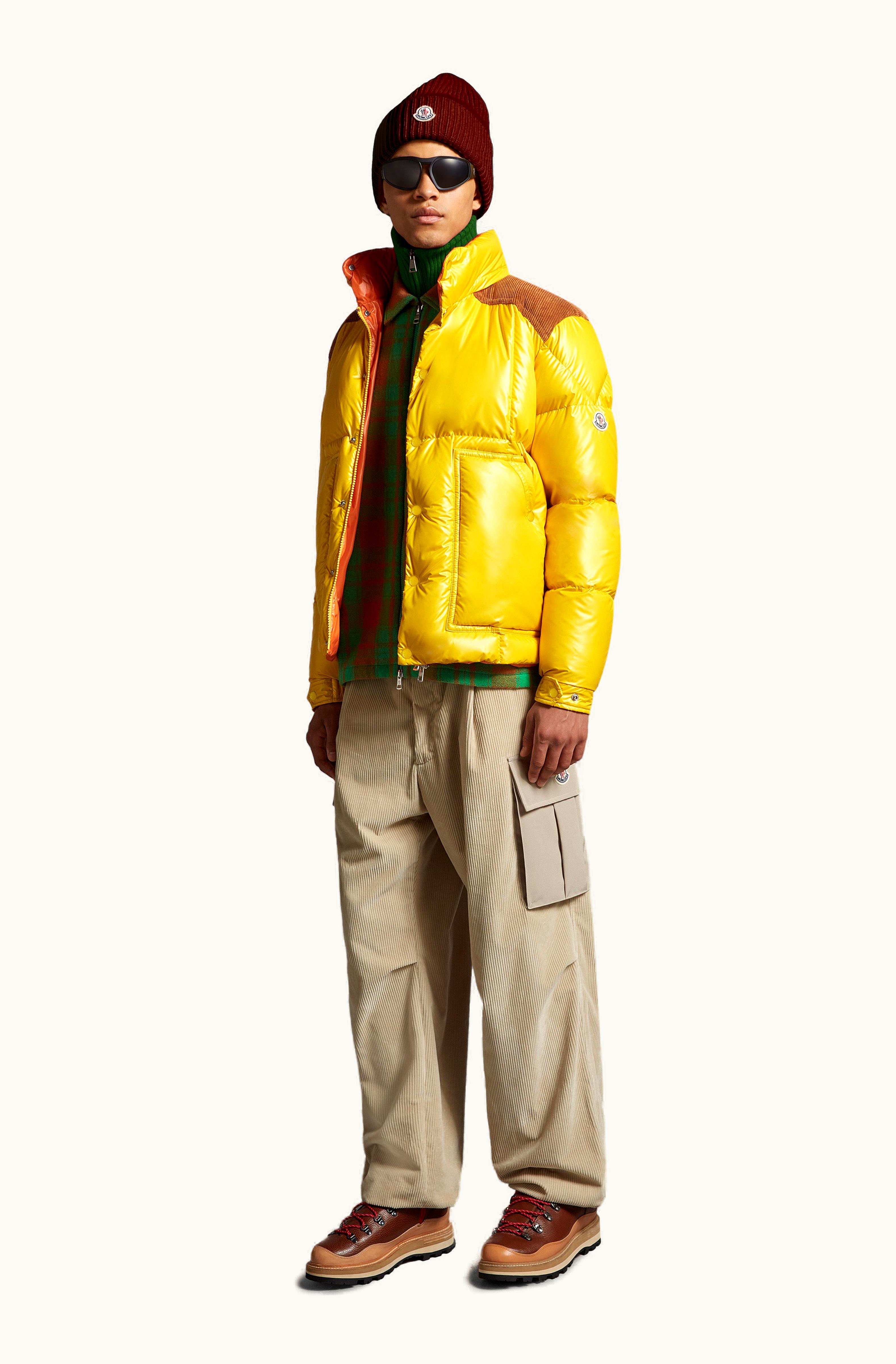 Moncler Moncler Ain Short Down Jacket Yellow