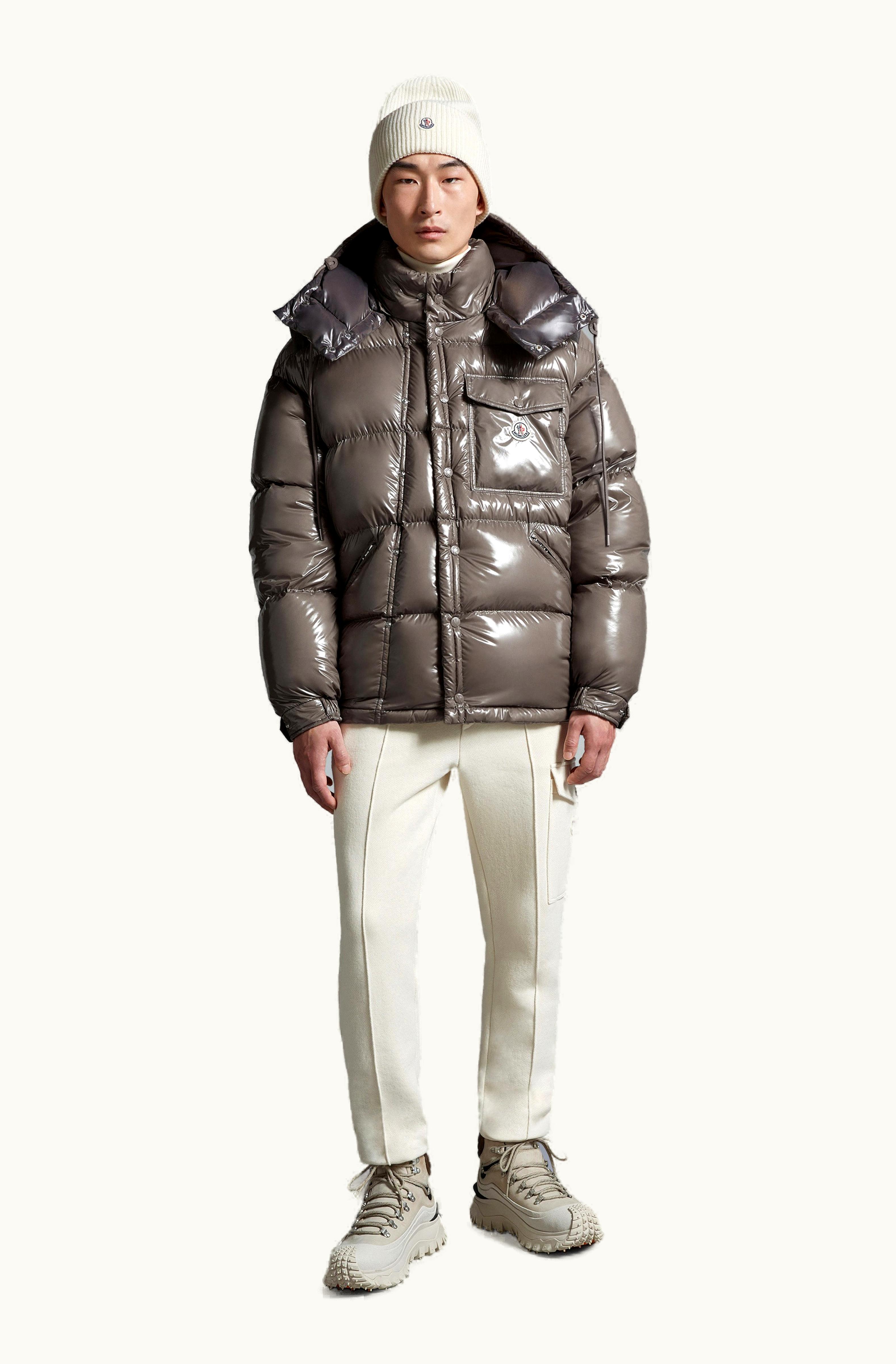 Moncler Moncler Karakorum Short Down Jacket Men Gray