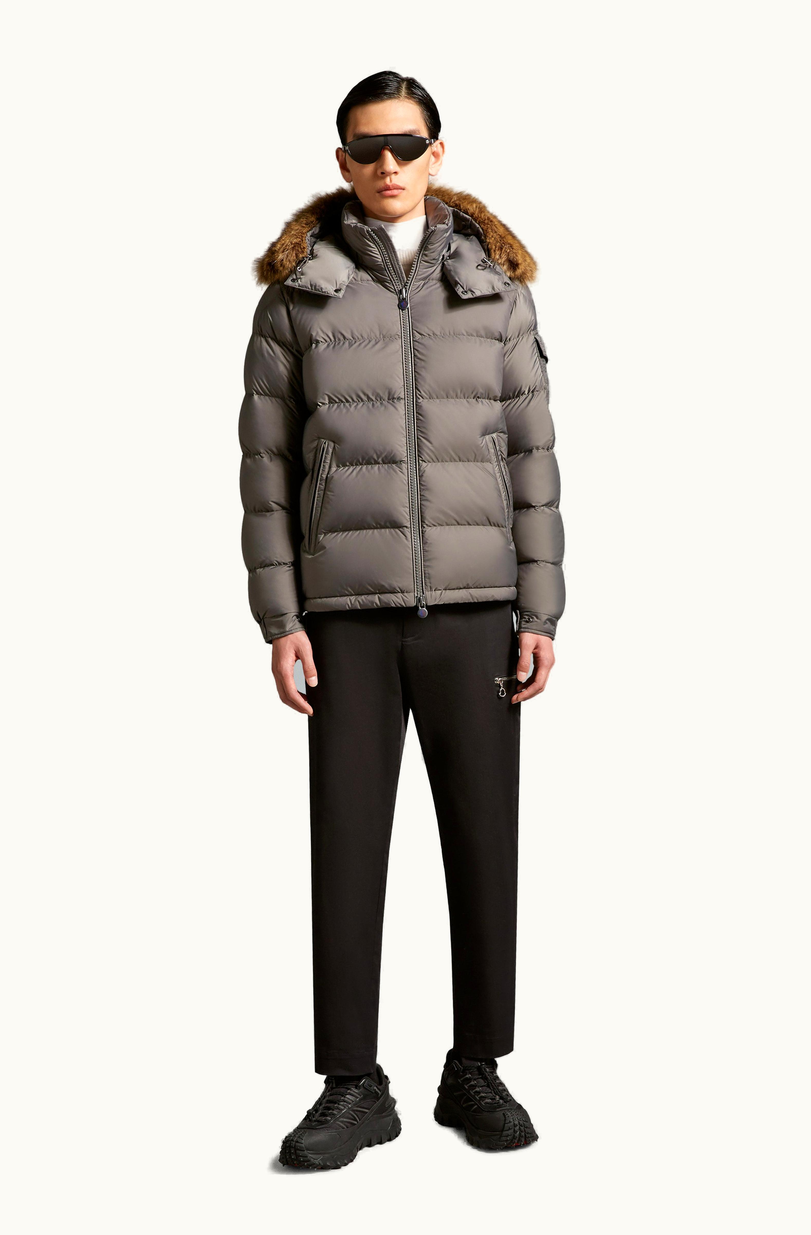 Moncler Moncler Mayaf Short Down Jacket Gray