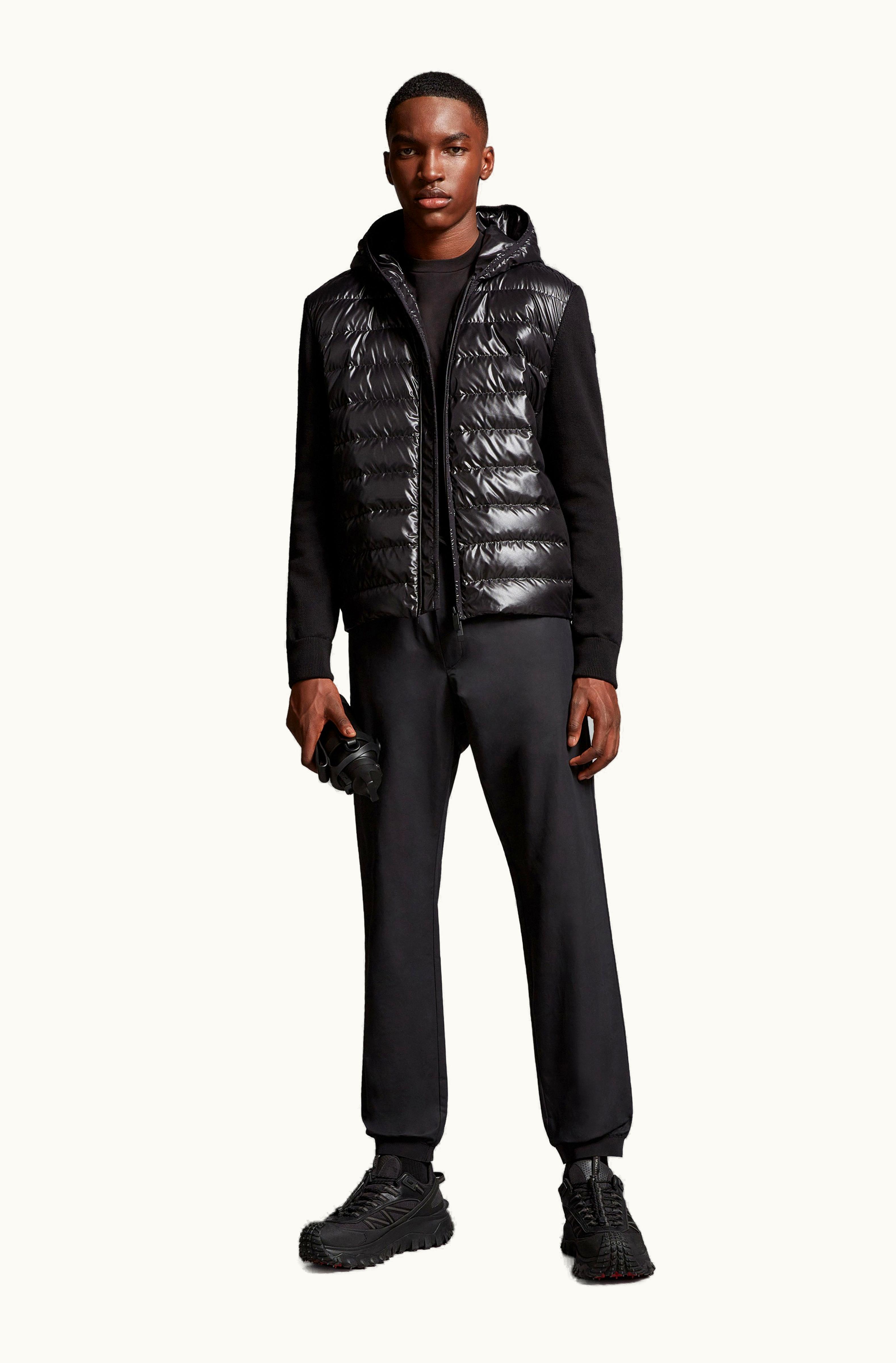 Moncler Moncler Cotton & Nylon Jogging Trousers Black