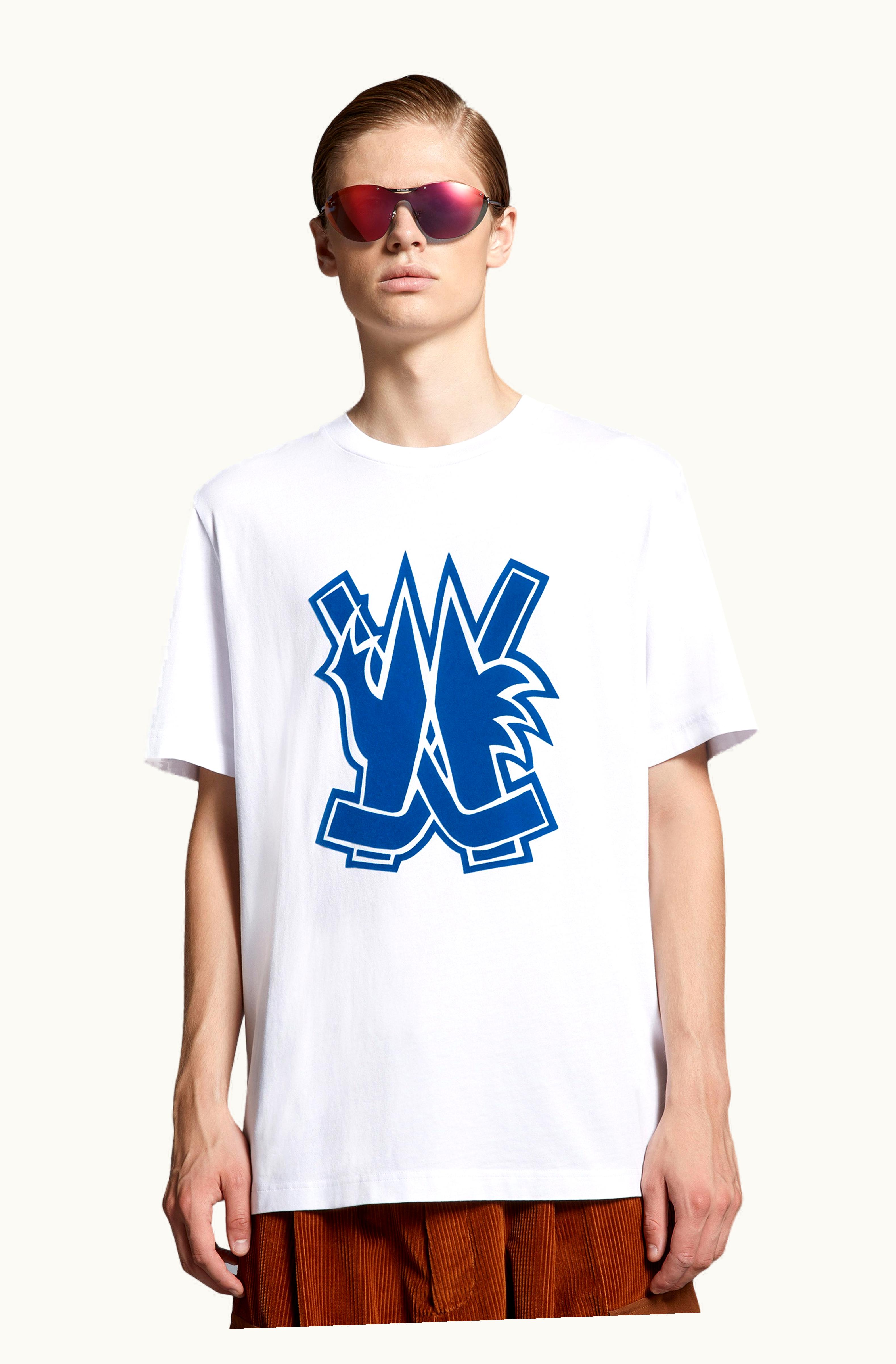 Moncler Moncler Hockey Logo T-Shirt Optical White