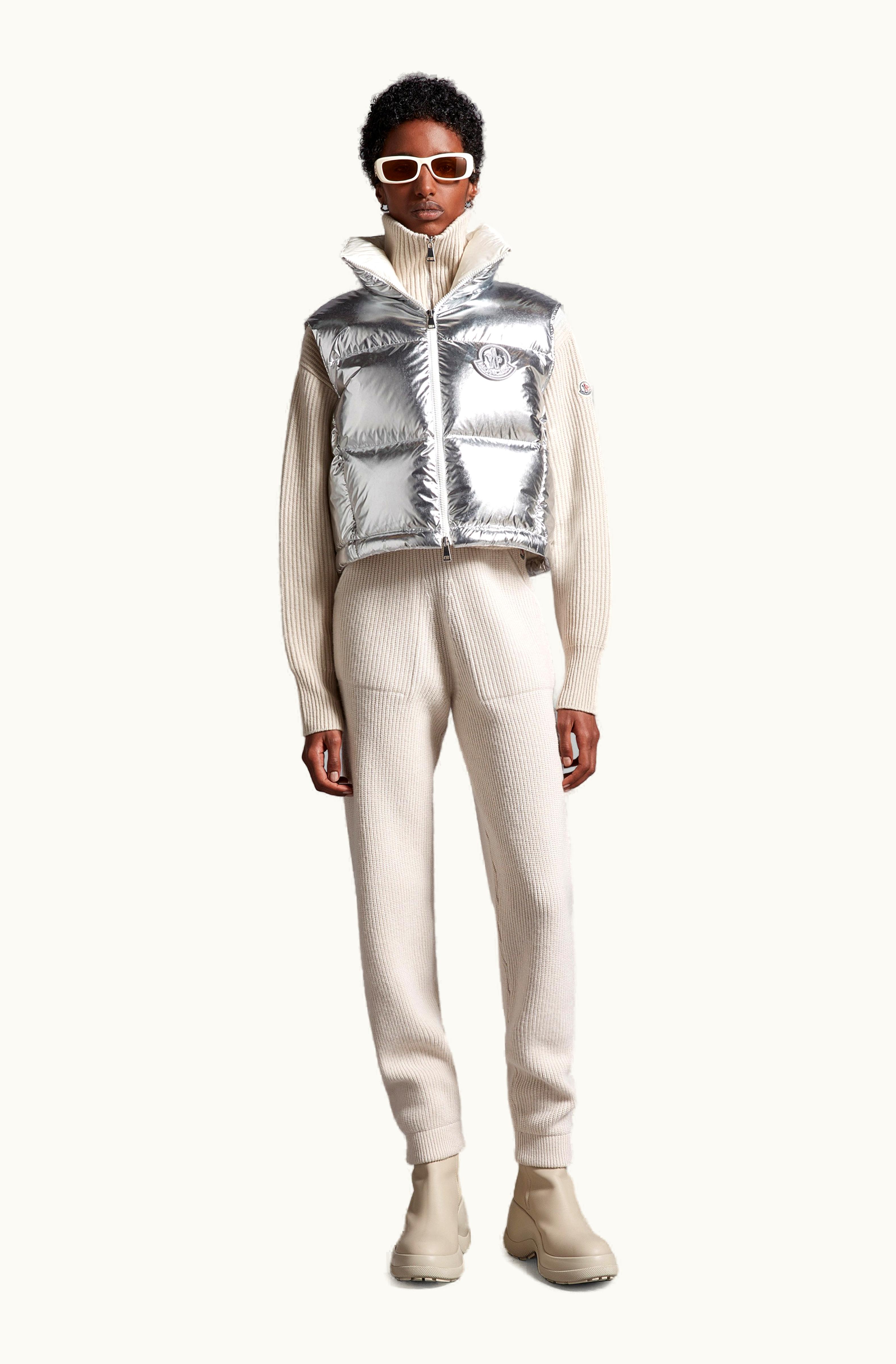 Moncler Moncler Blavet Down Gilet Silver