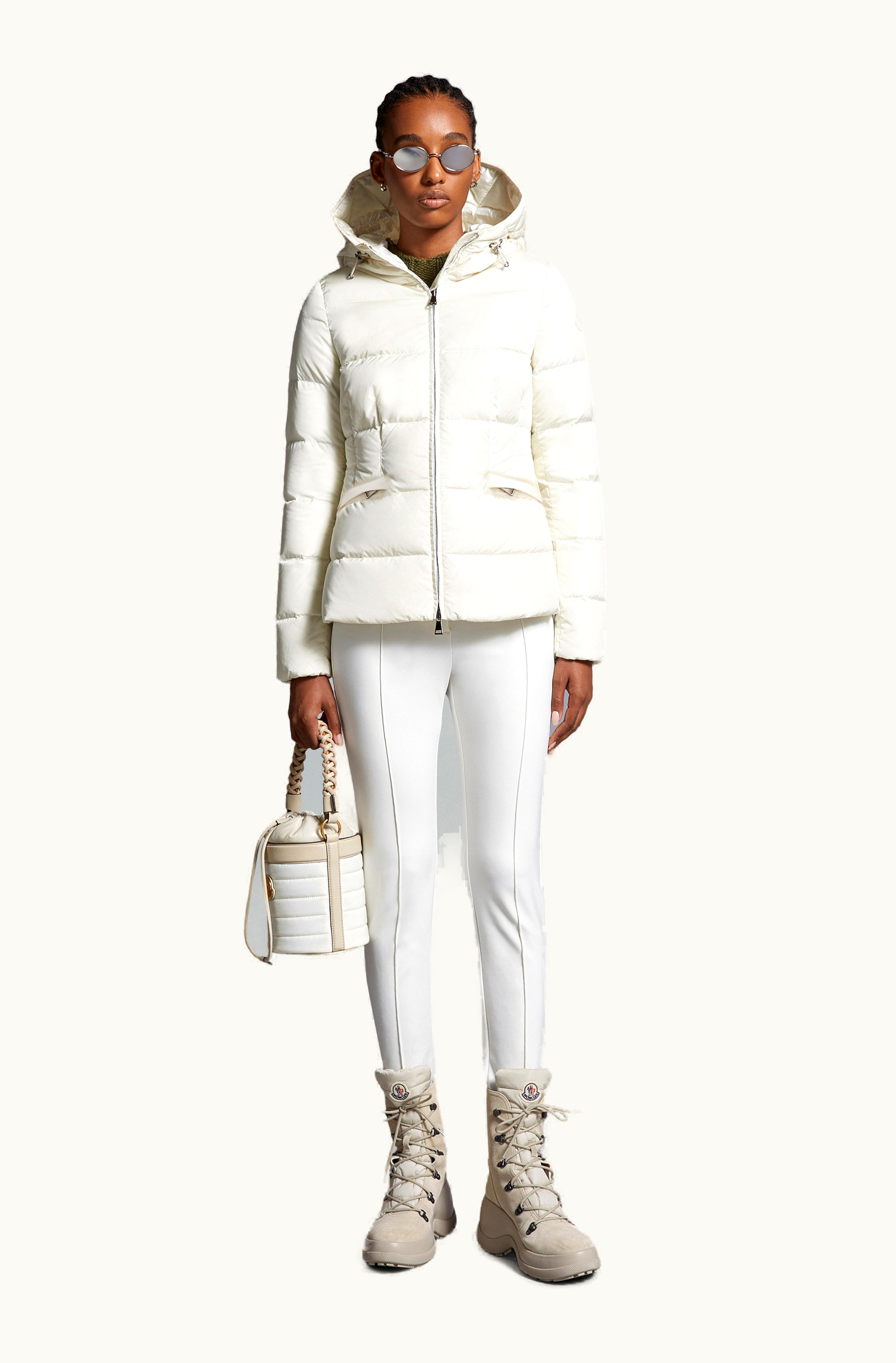 Moncler Moncler Avoce Short Down Jacket White Ivory