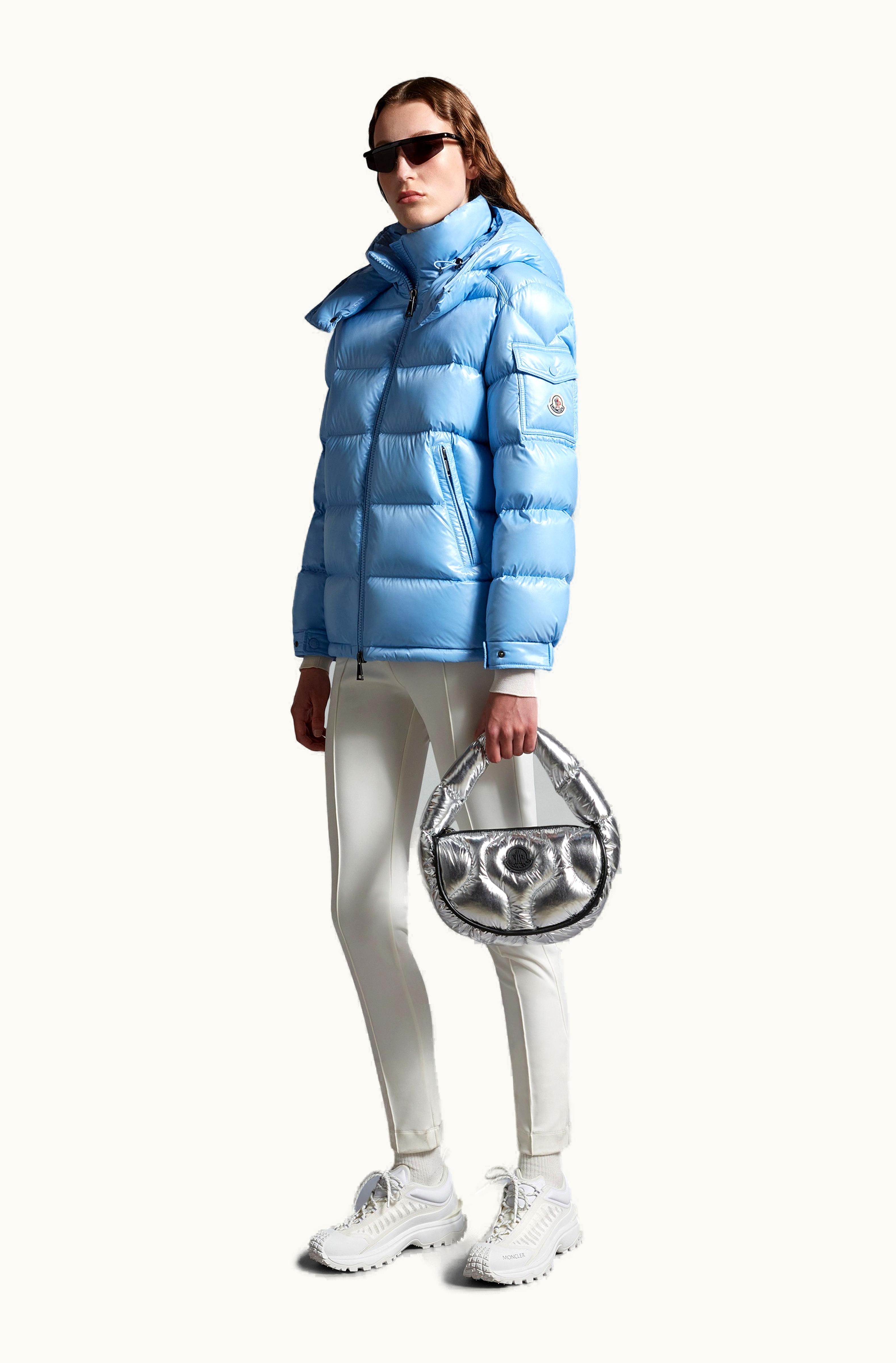 Moncler Moncler Maire Short Down Jacket Powder Blue