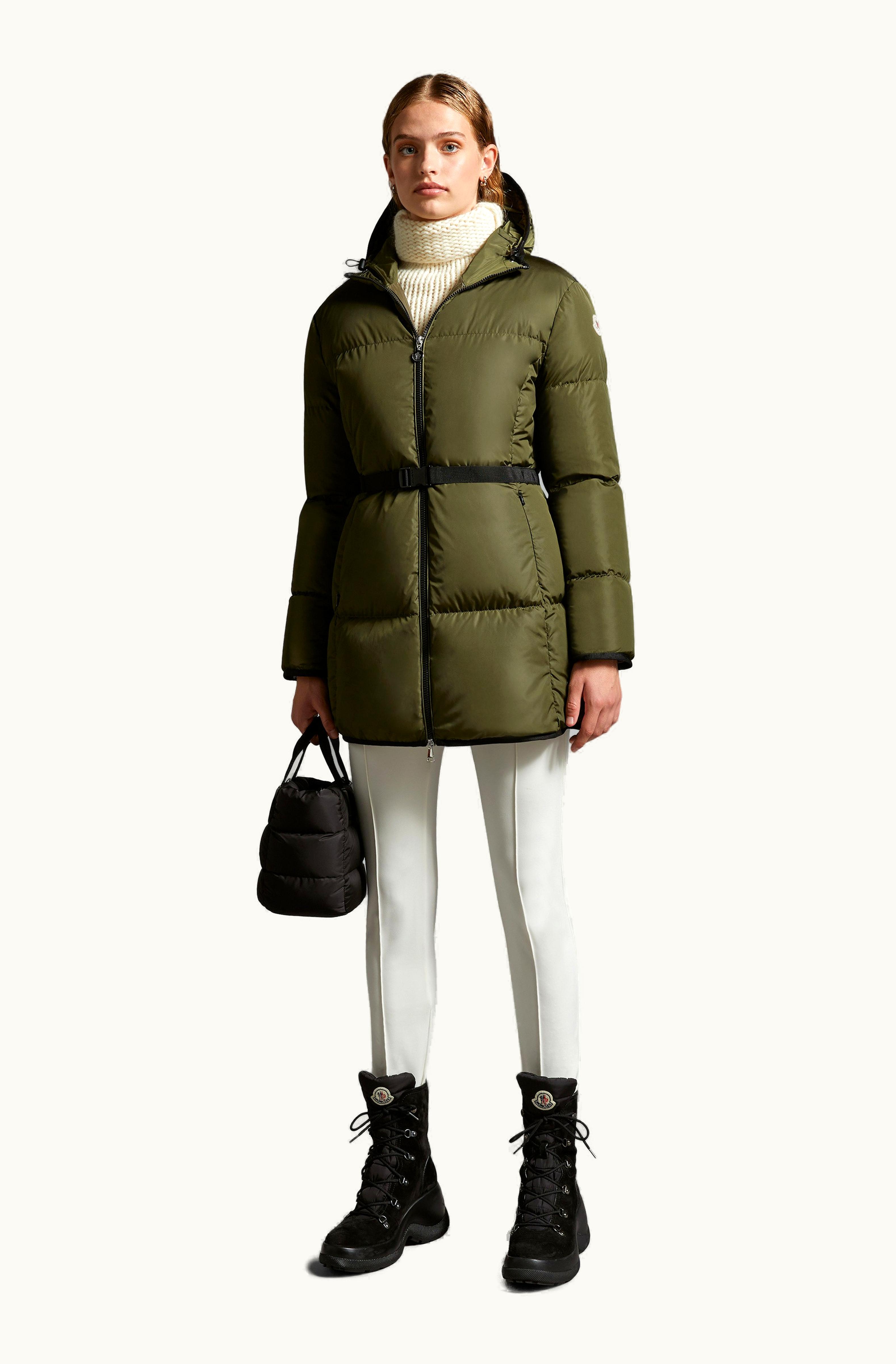 Moncler Moncler Sirli Short Down Jacket Olive Green