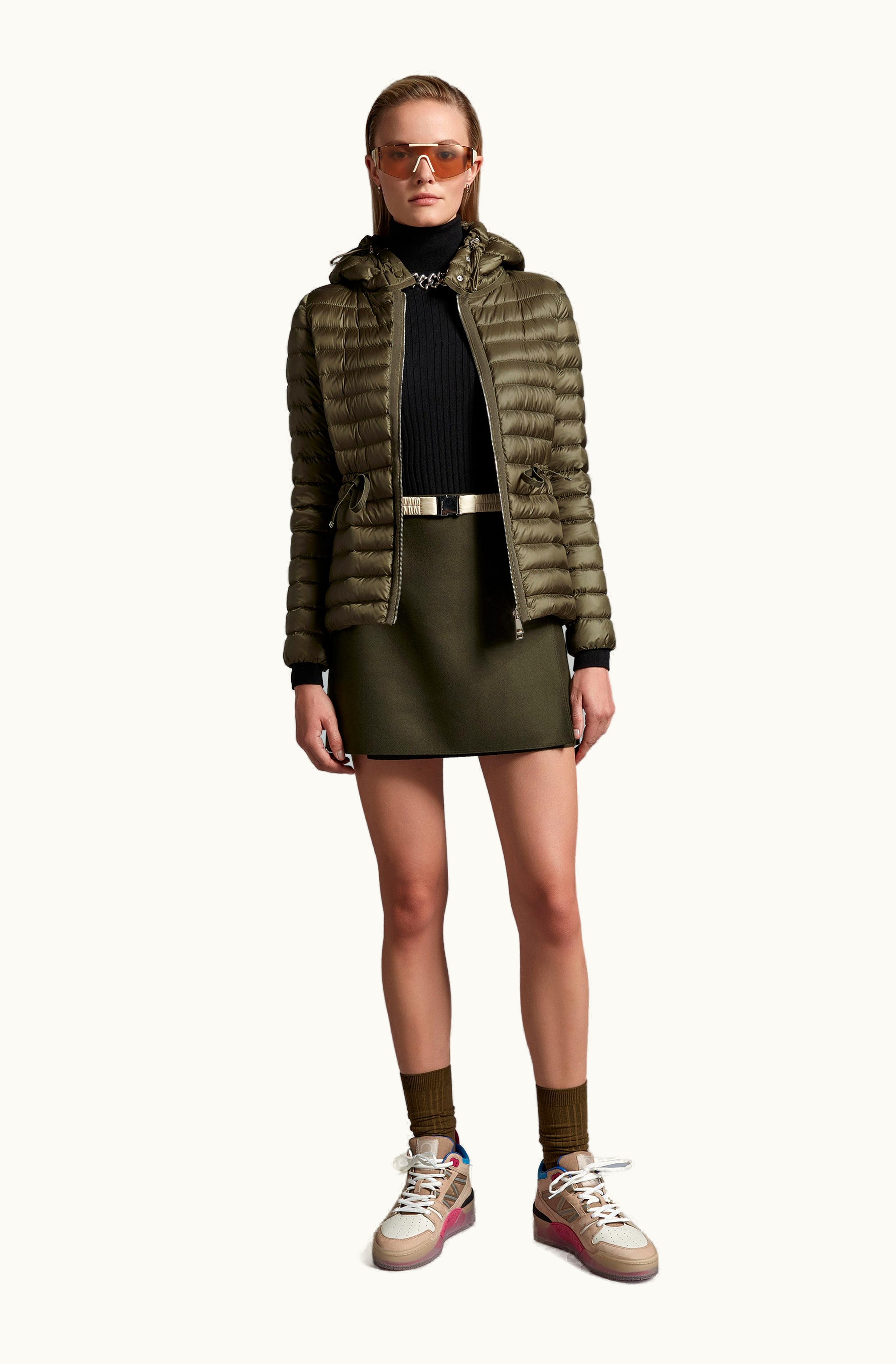 Moncler Moncler Raie Short Down Jacket Olive Green