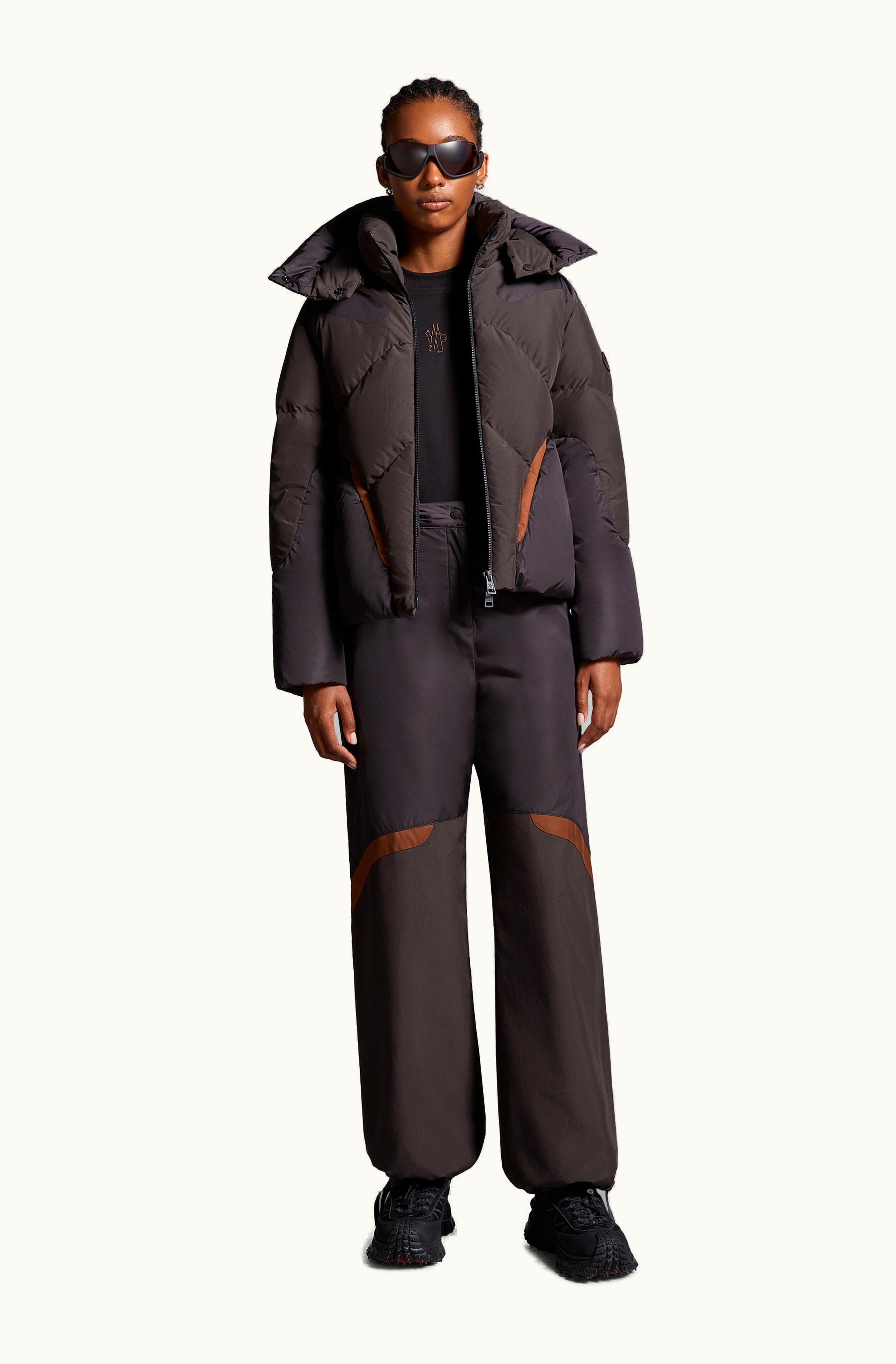 Moncler Moncler Nylon Trousers Walnut Brown