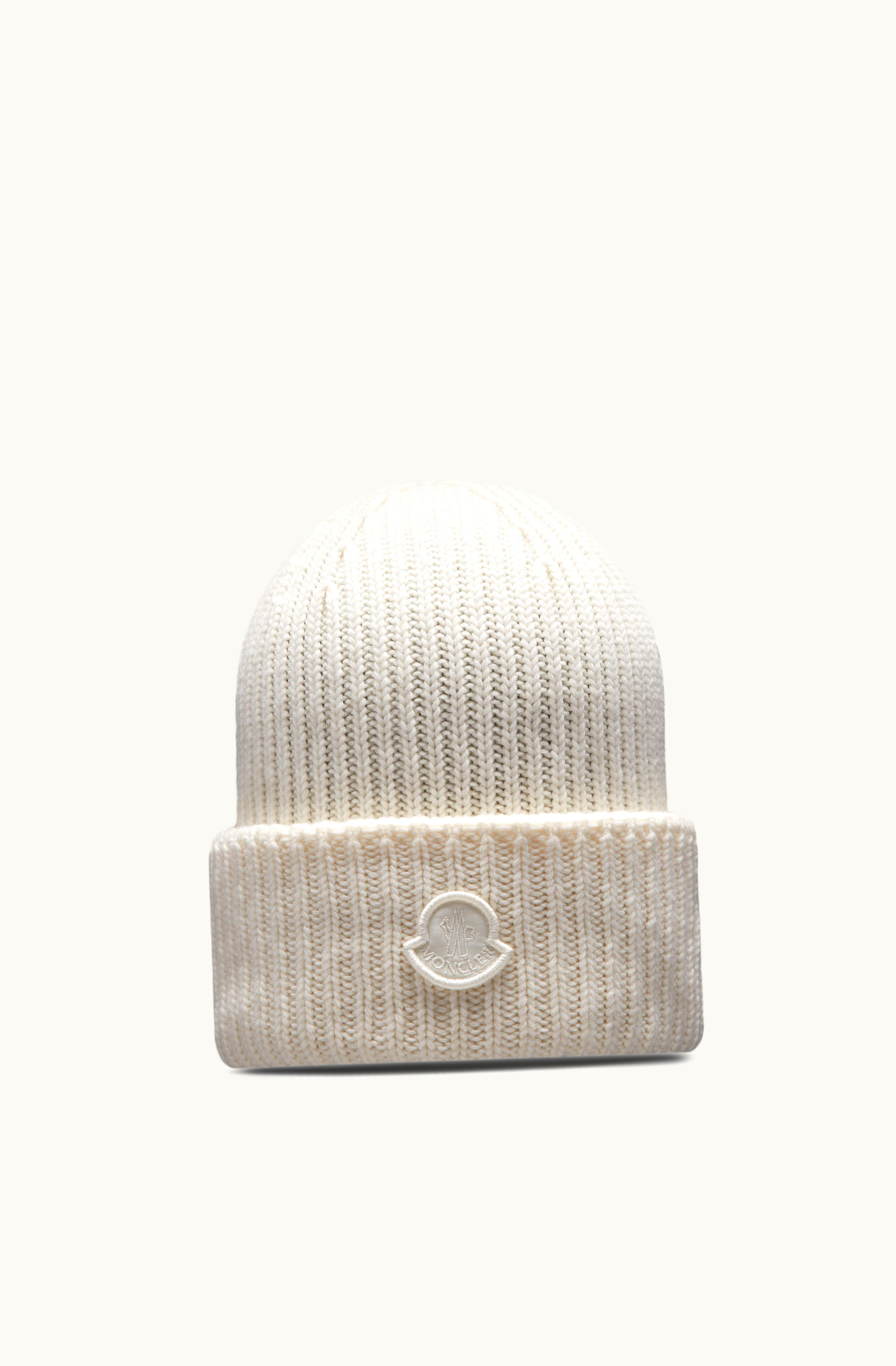 Moncler Moncler Wool Beanie Milk White