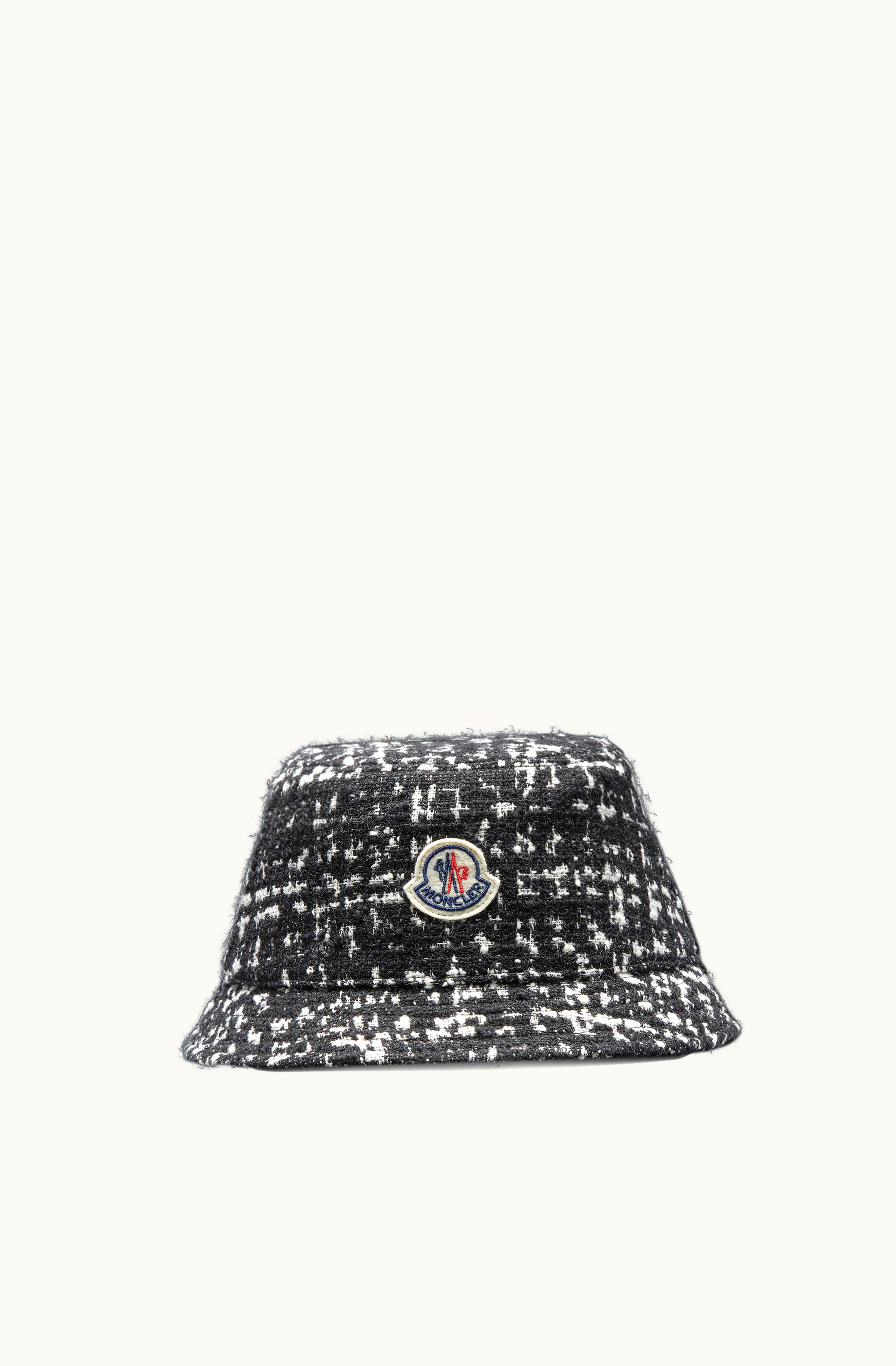 Moncler Moncler Tweed Bucket Hat Black & White