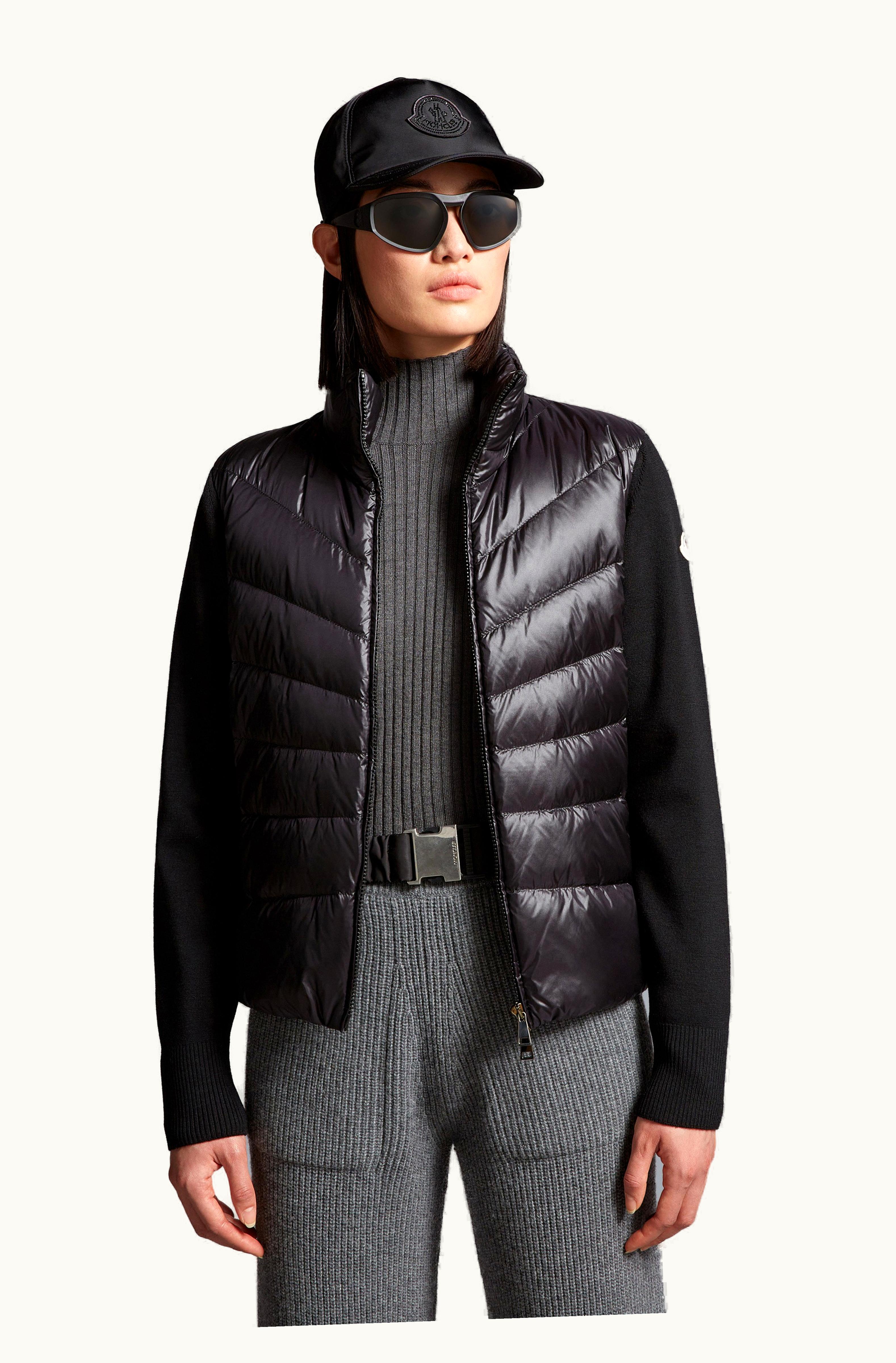 Moncler Moncler Padded Wool Cardigan Black I20939B00012M1131999