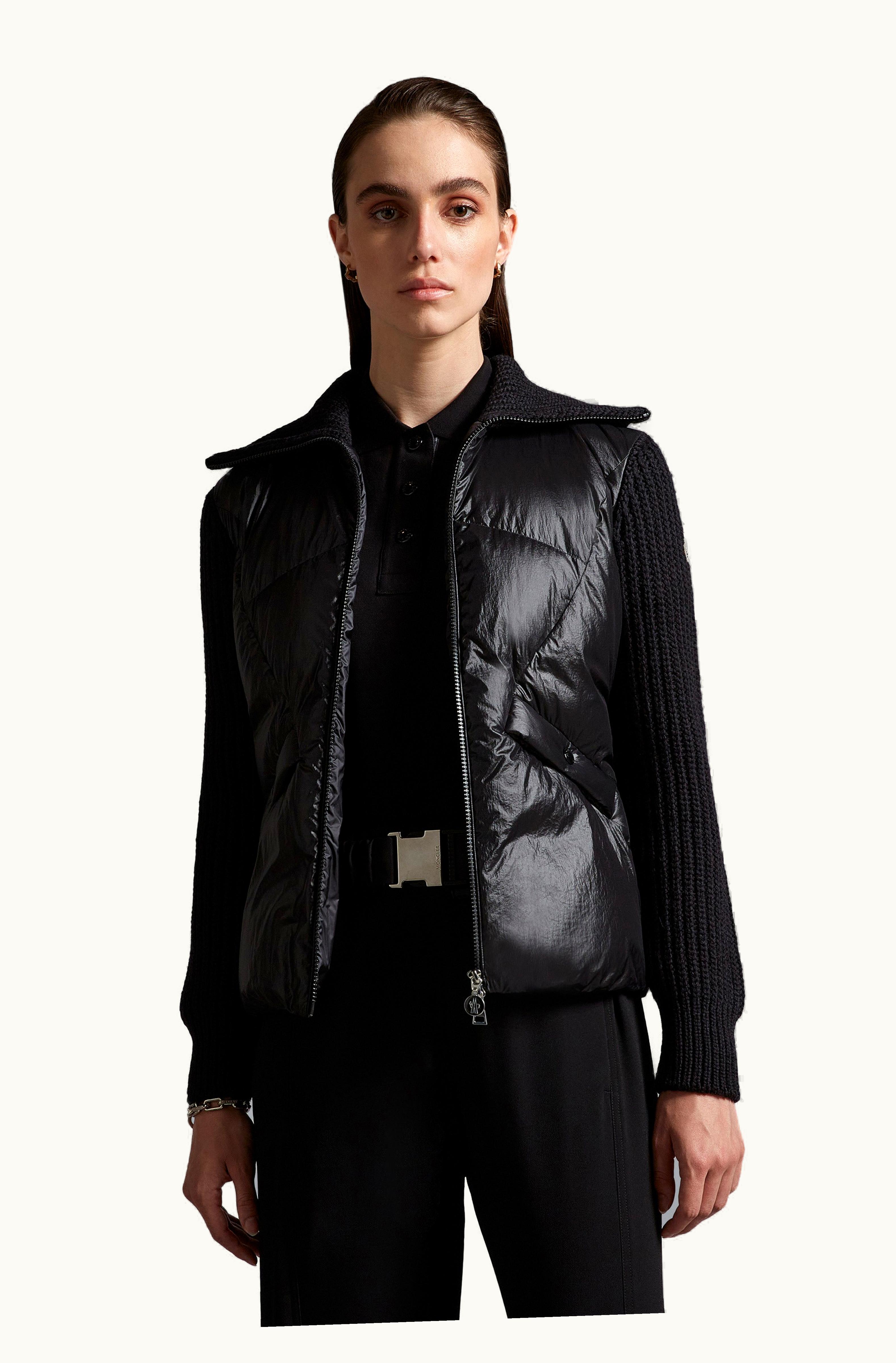 Moncler Moncler Padded Wool Cardigan Black I20939B00016M2089999