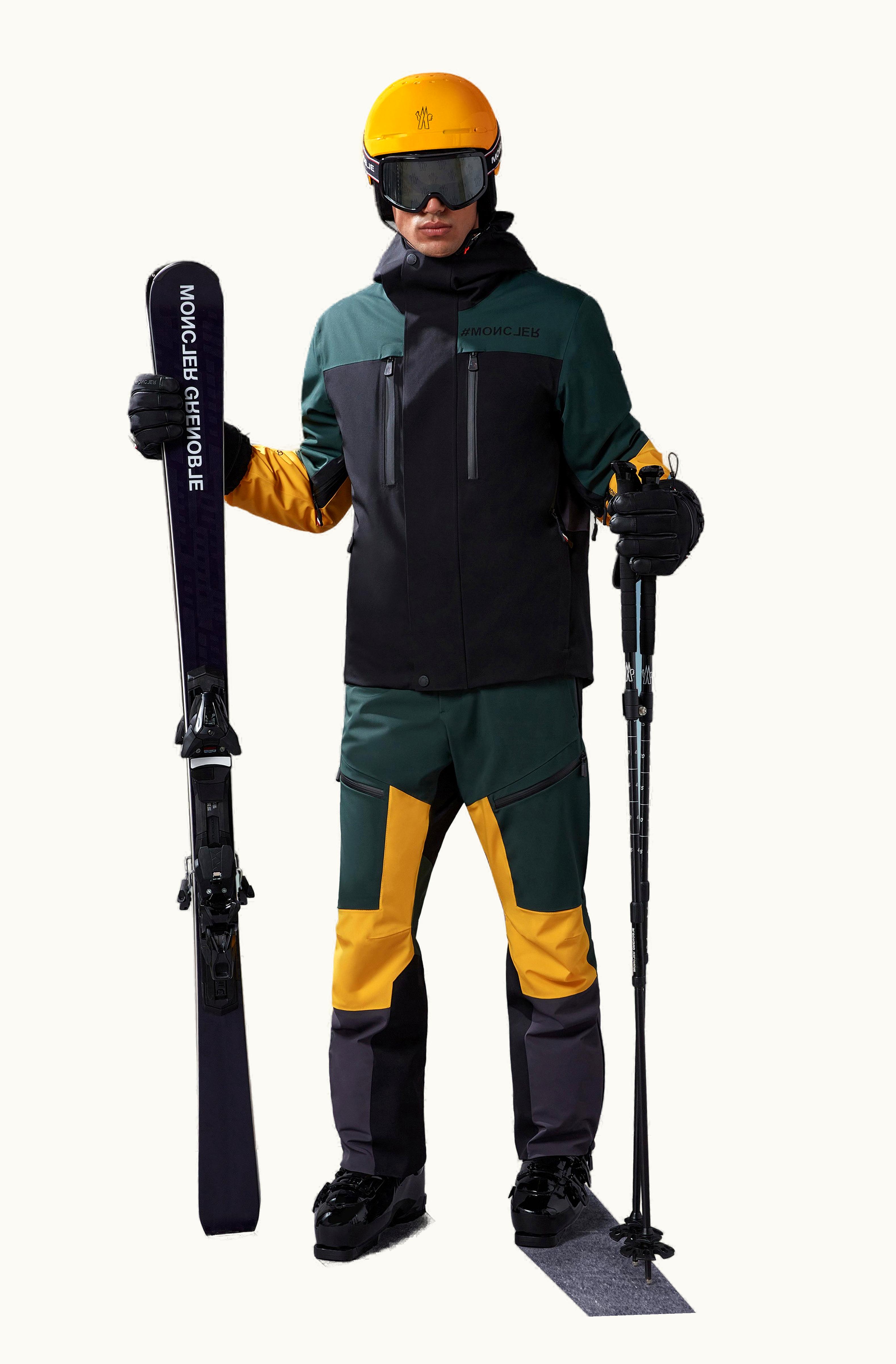 Moncler Moncler Cerniat Ski Jacket Green & Black