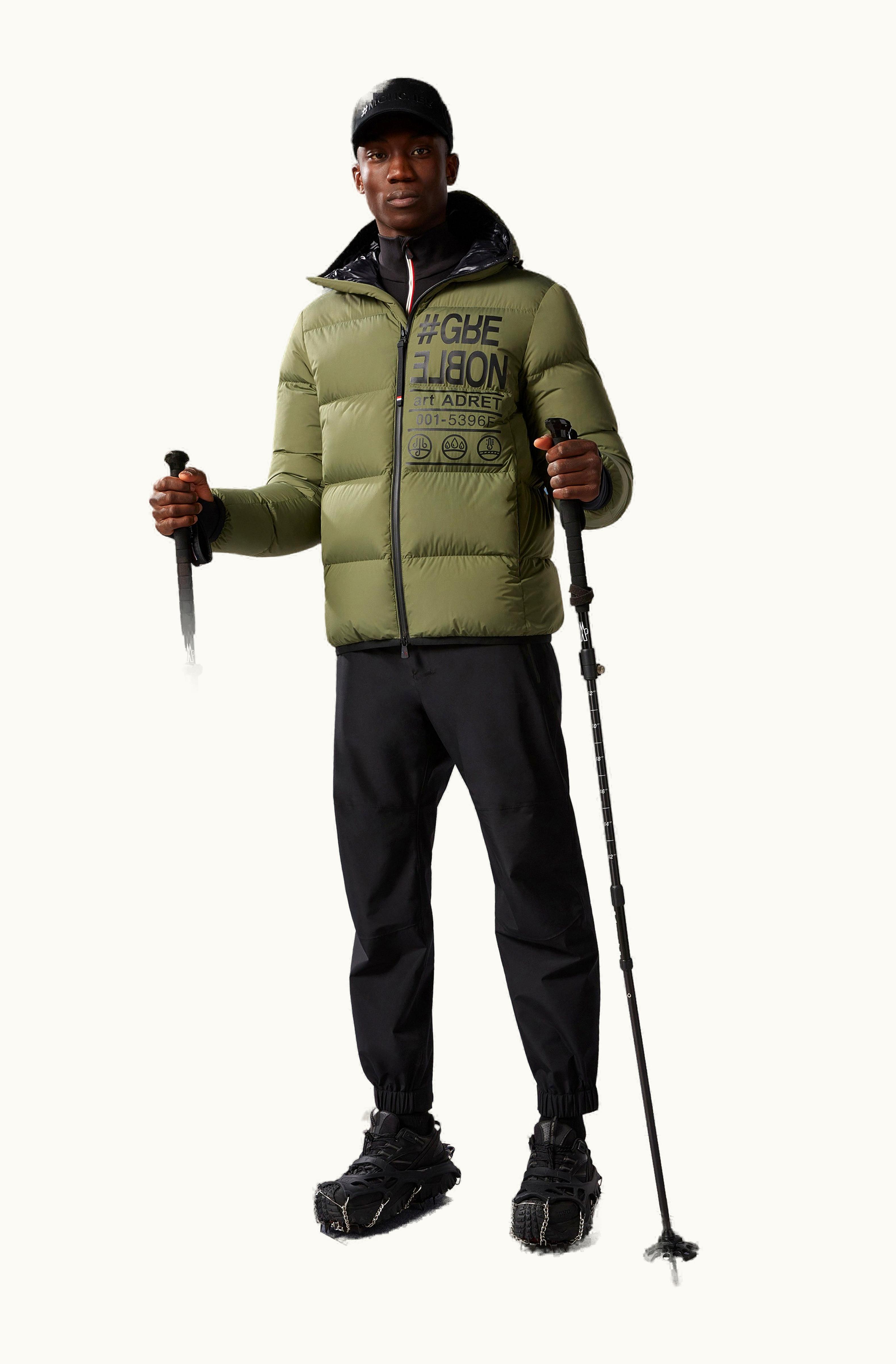 Moncler Moncler Adret Short Down Jacket Dark Green