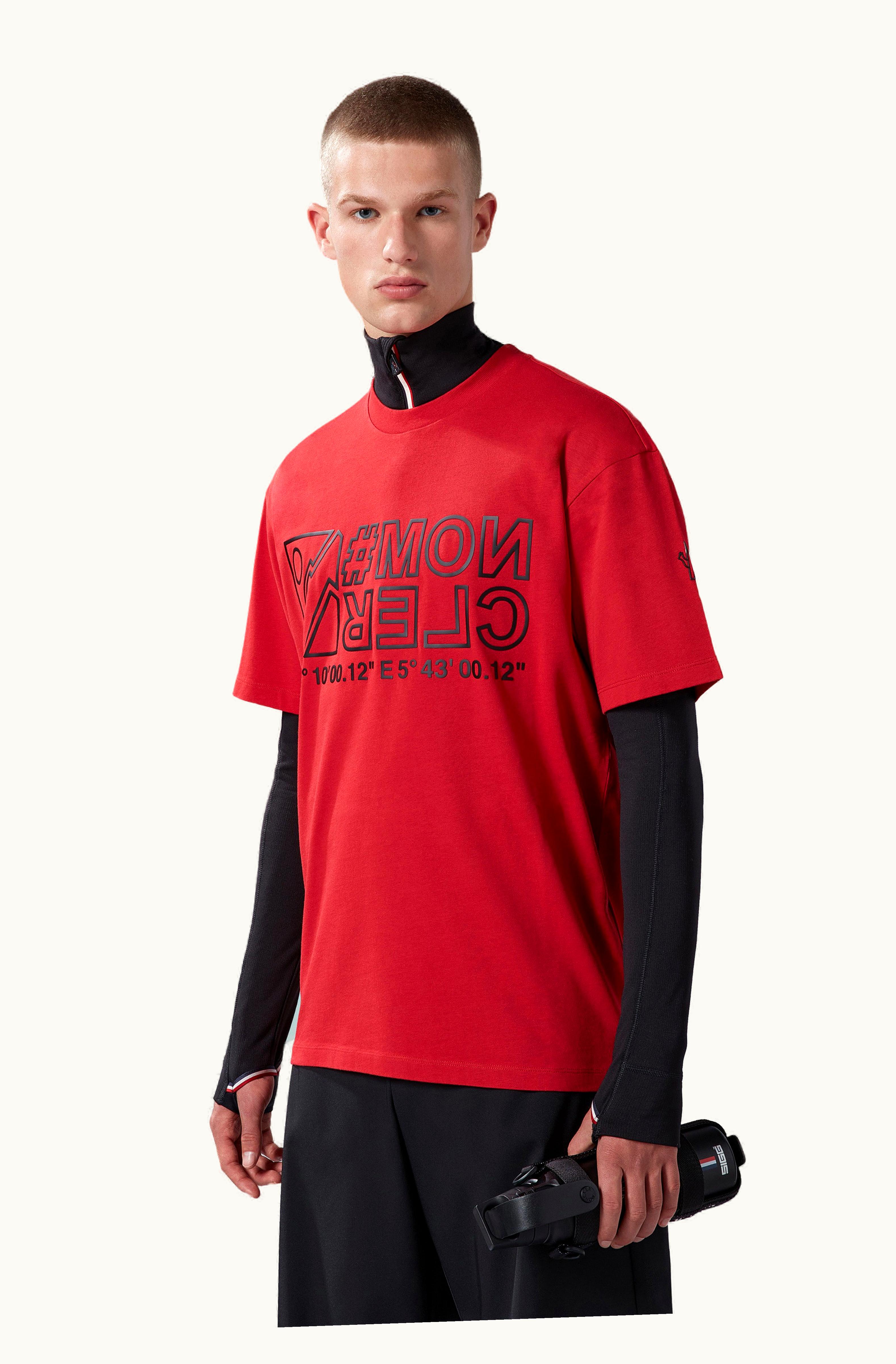 Moncler Moncler Logo T-Shirt Scarlet Red