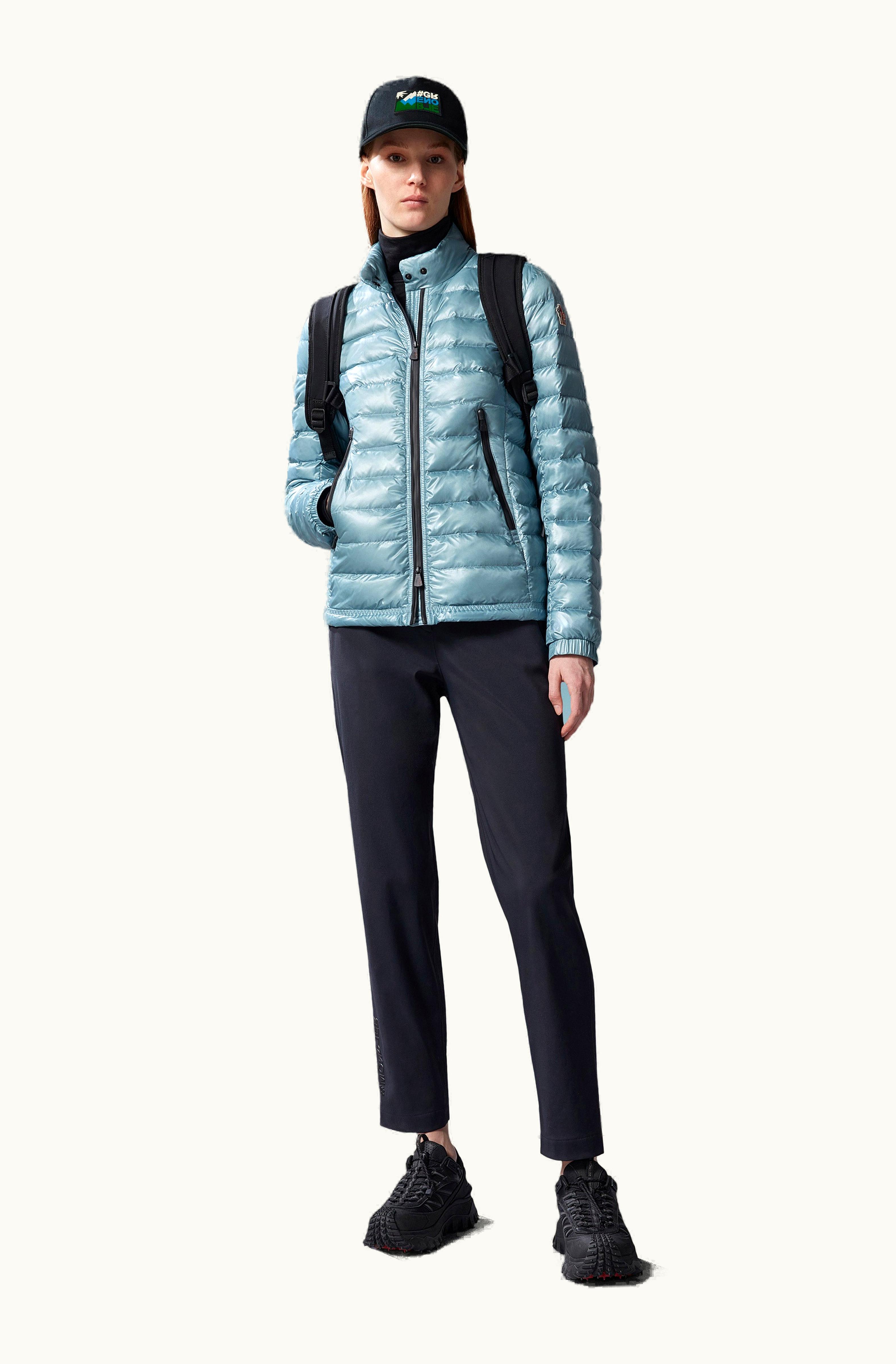 Moncler Moncler Walibi Short Down Jacket Light Blue