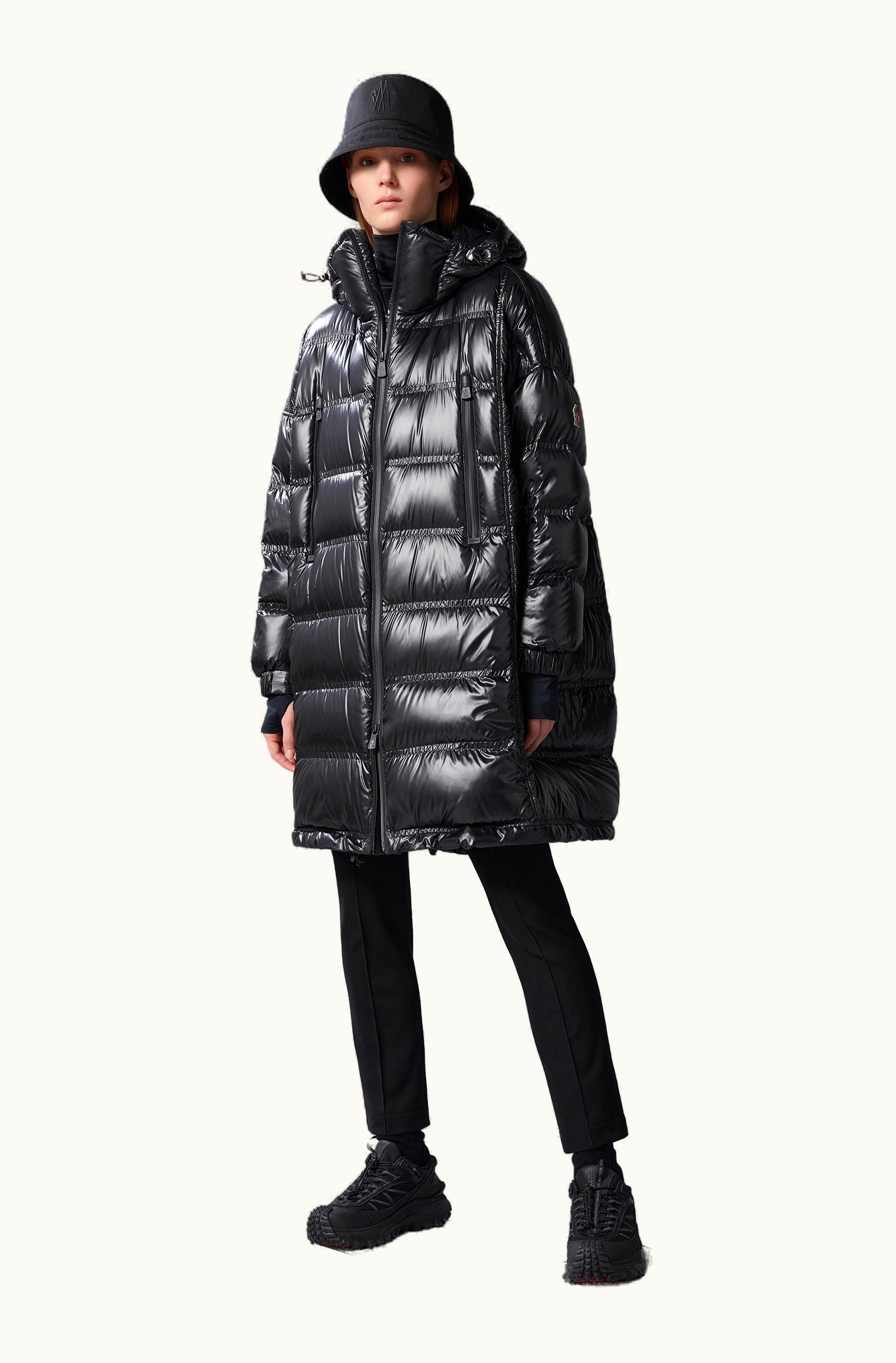 Moncler Moncler Rochelair Long Down Jacket Black