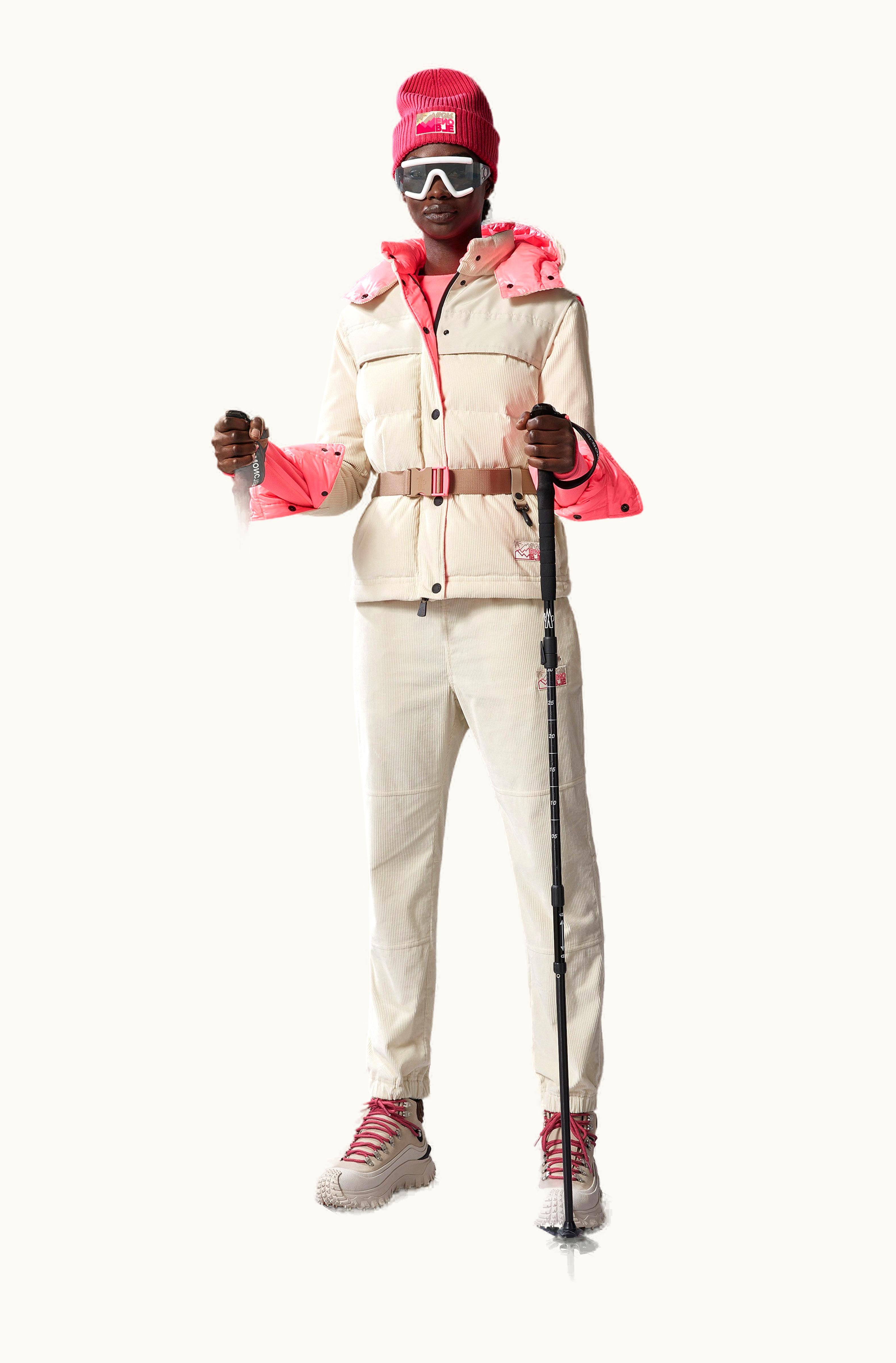 Moncler Moncler Corduroy Trousers Milk White