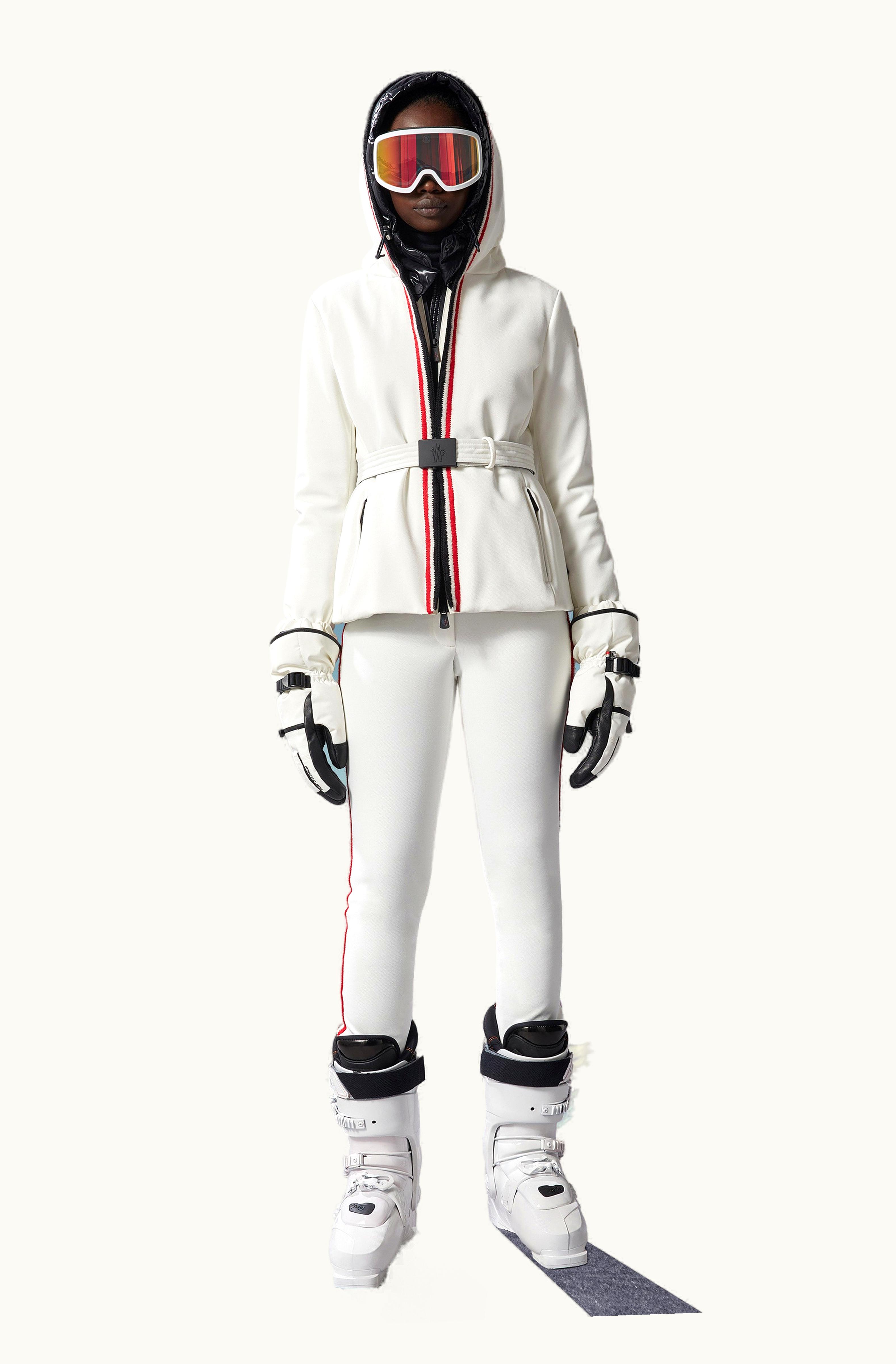 Moncler Moncler Tricolor Trim Trousers White