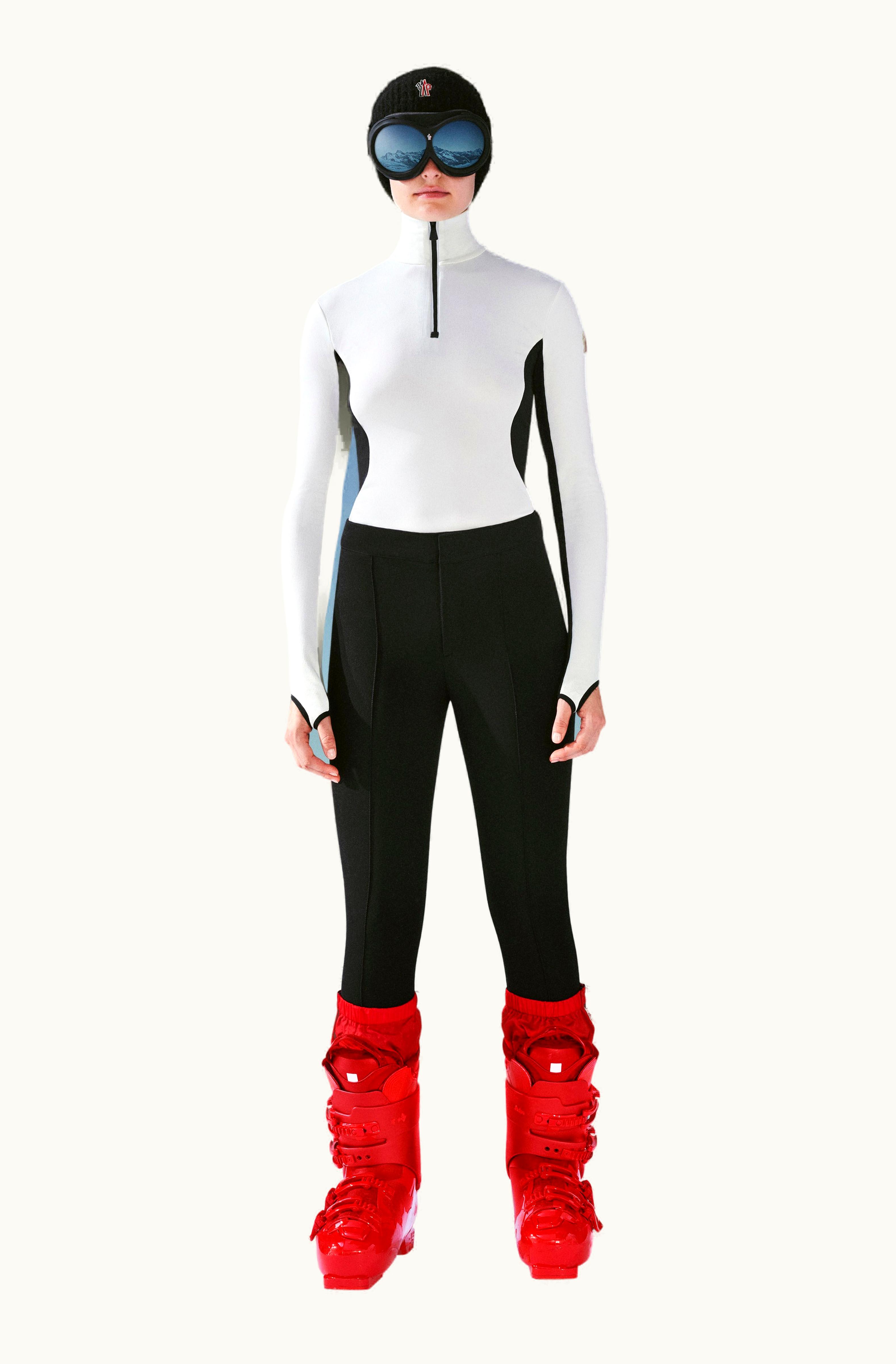 Moncler Moncler Stretch Twill Trousers Black