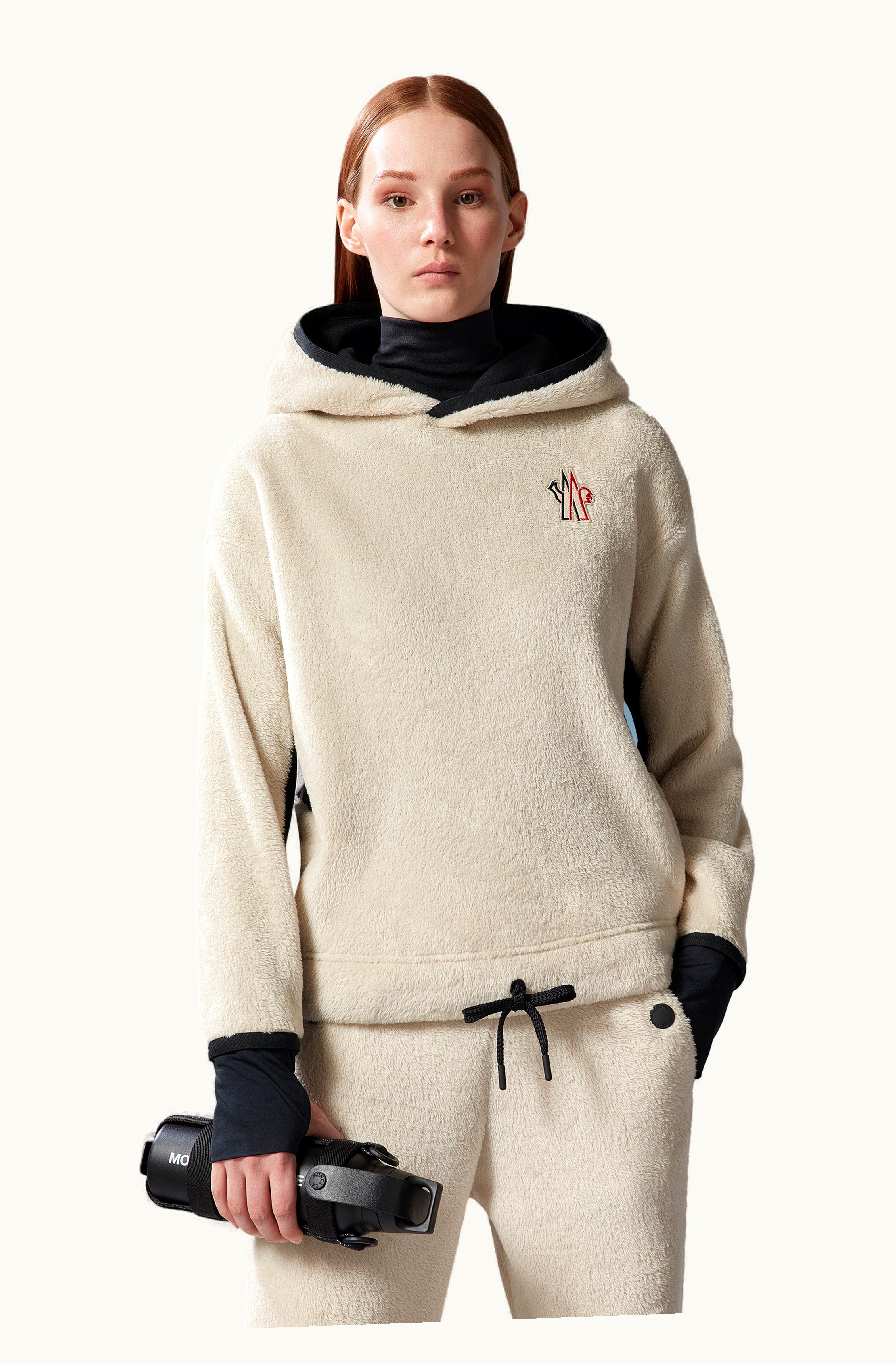 Moncler Moncler Fleece Hoodie Beige