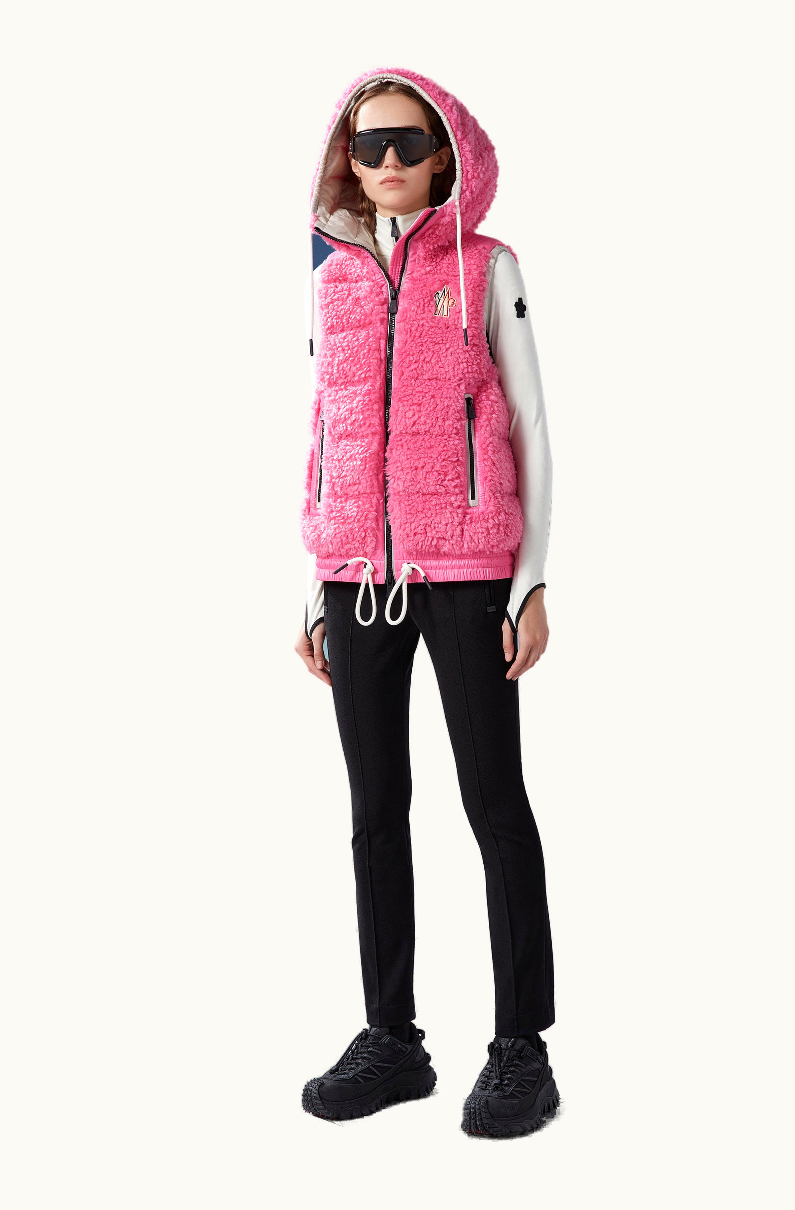 Moncler Moncler Teddy Down Gilet Soft Pink