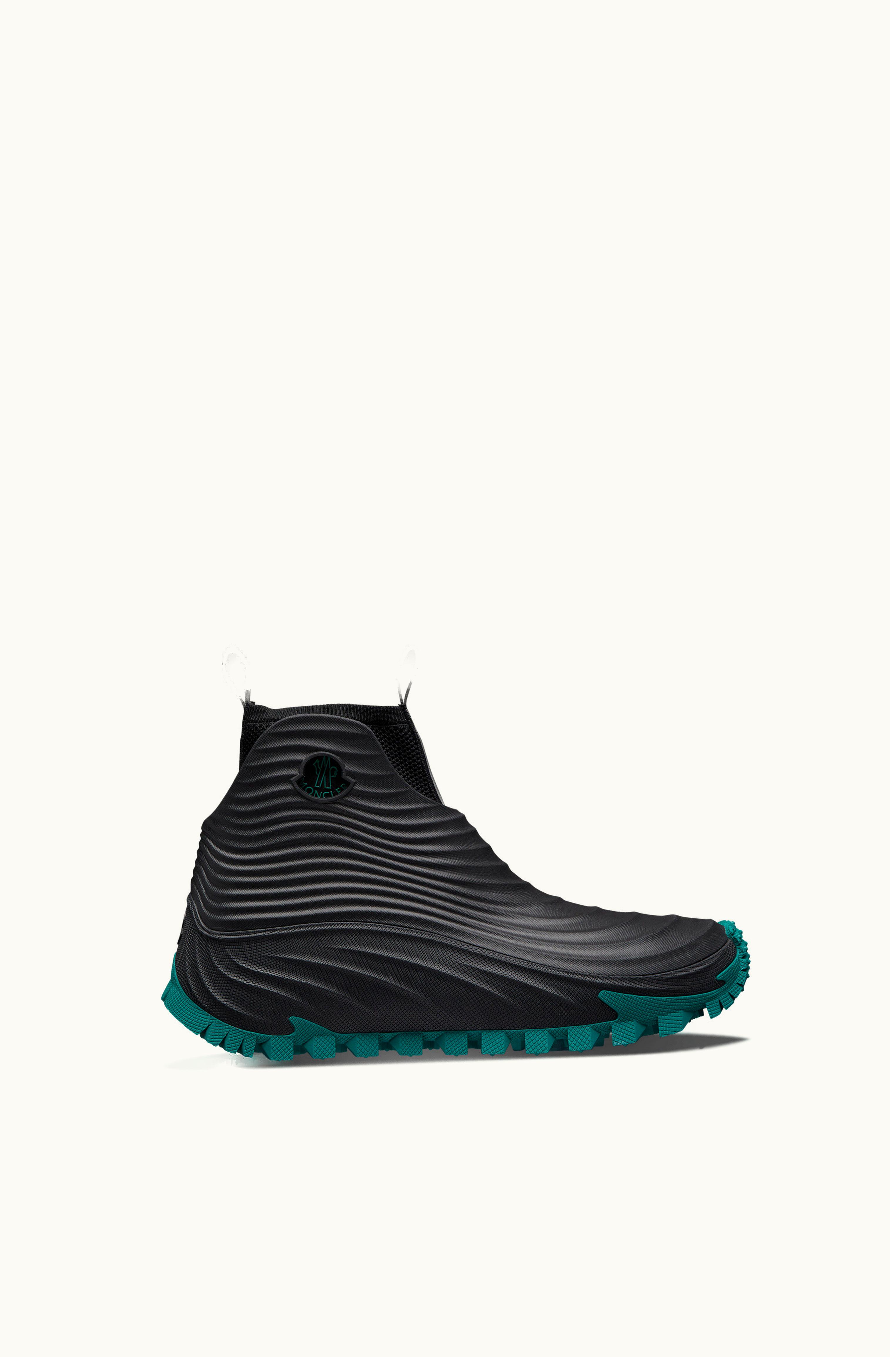 Moncler Moncler Acqua High Rain Boots Green & Black