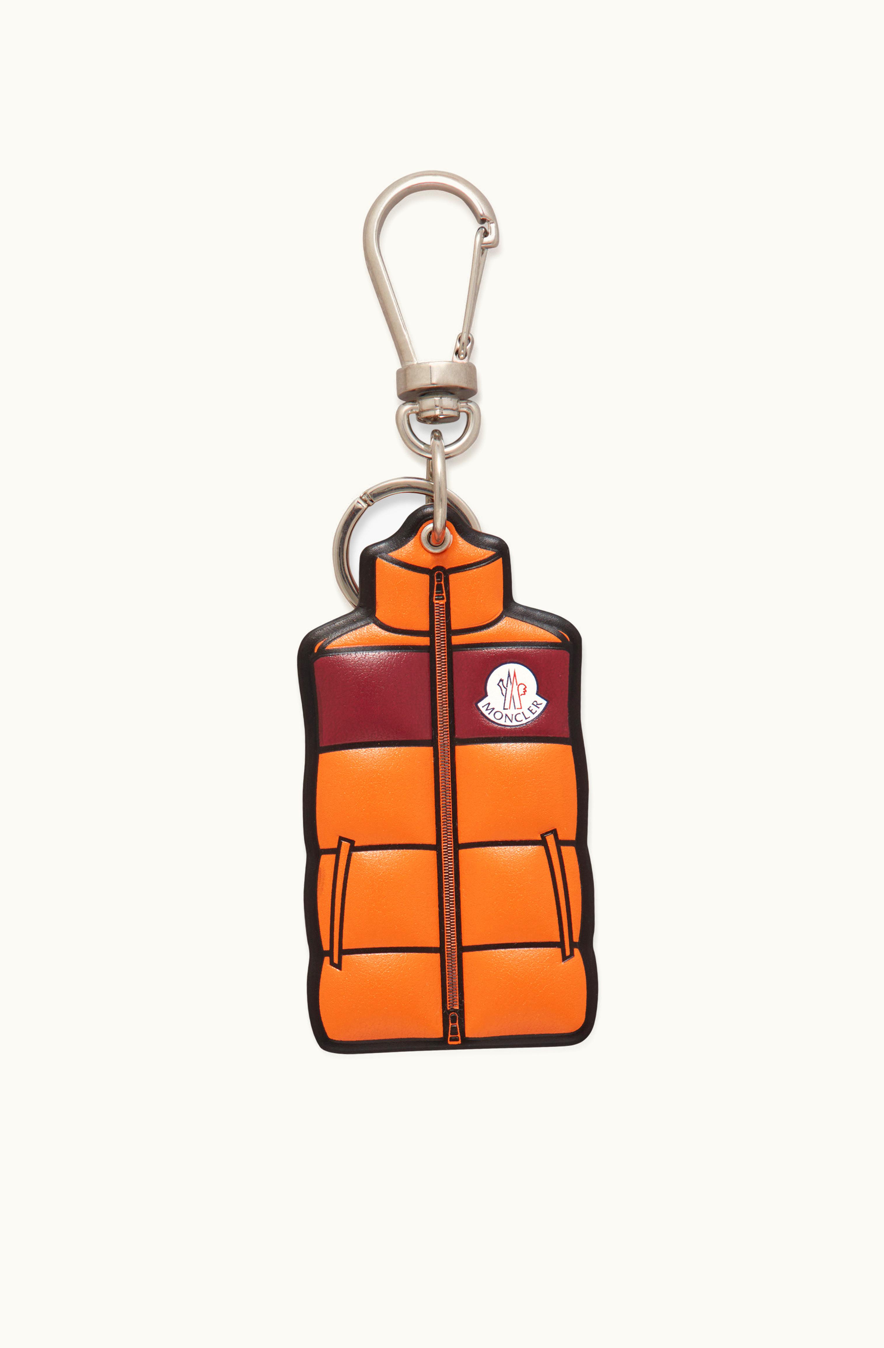 Moncler Moncler Gilet-Shaped Key Ring Red & Orange