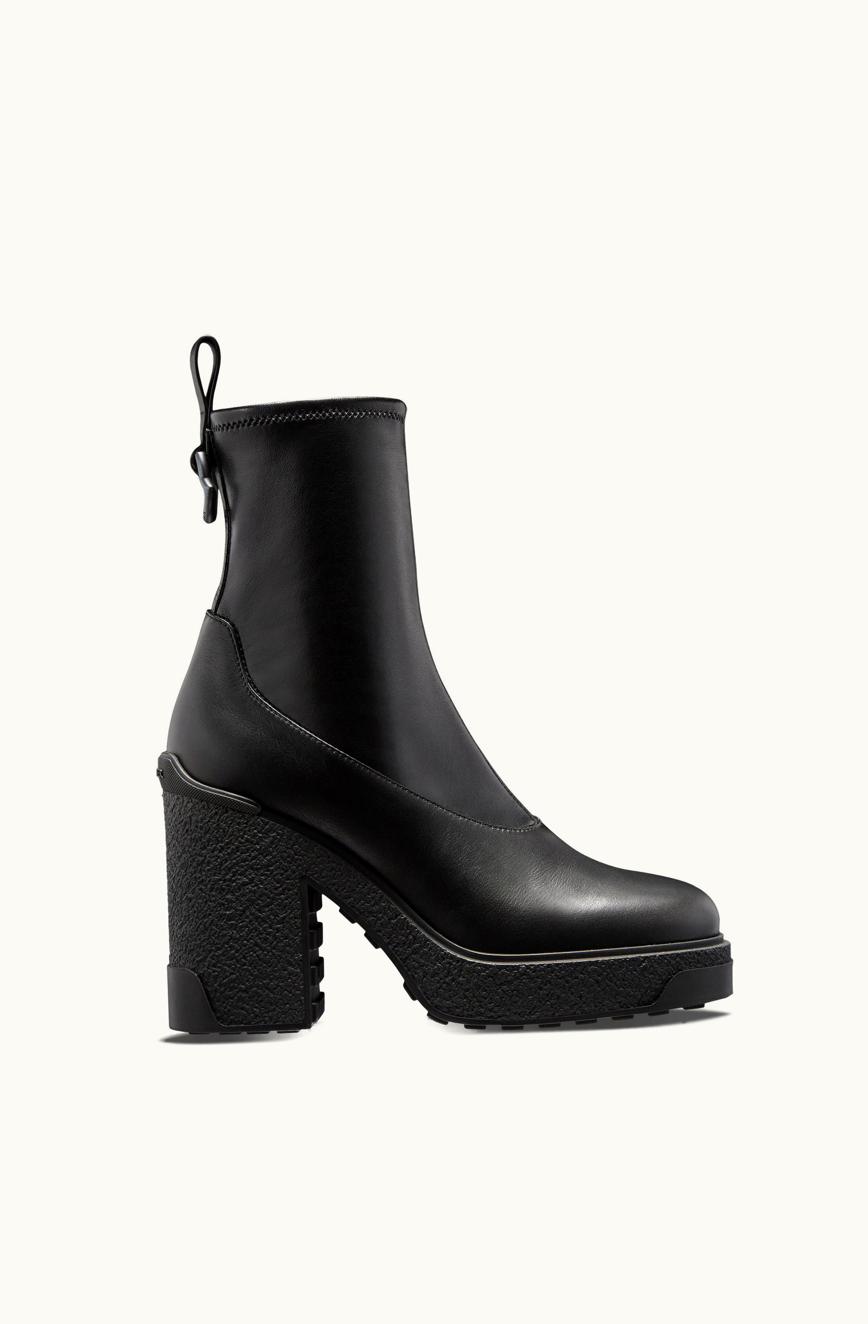 Moncler Moncler Splora High Heel Ankle Boots Black