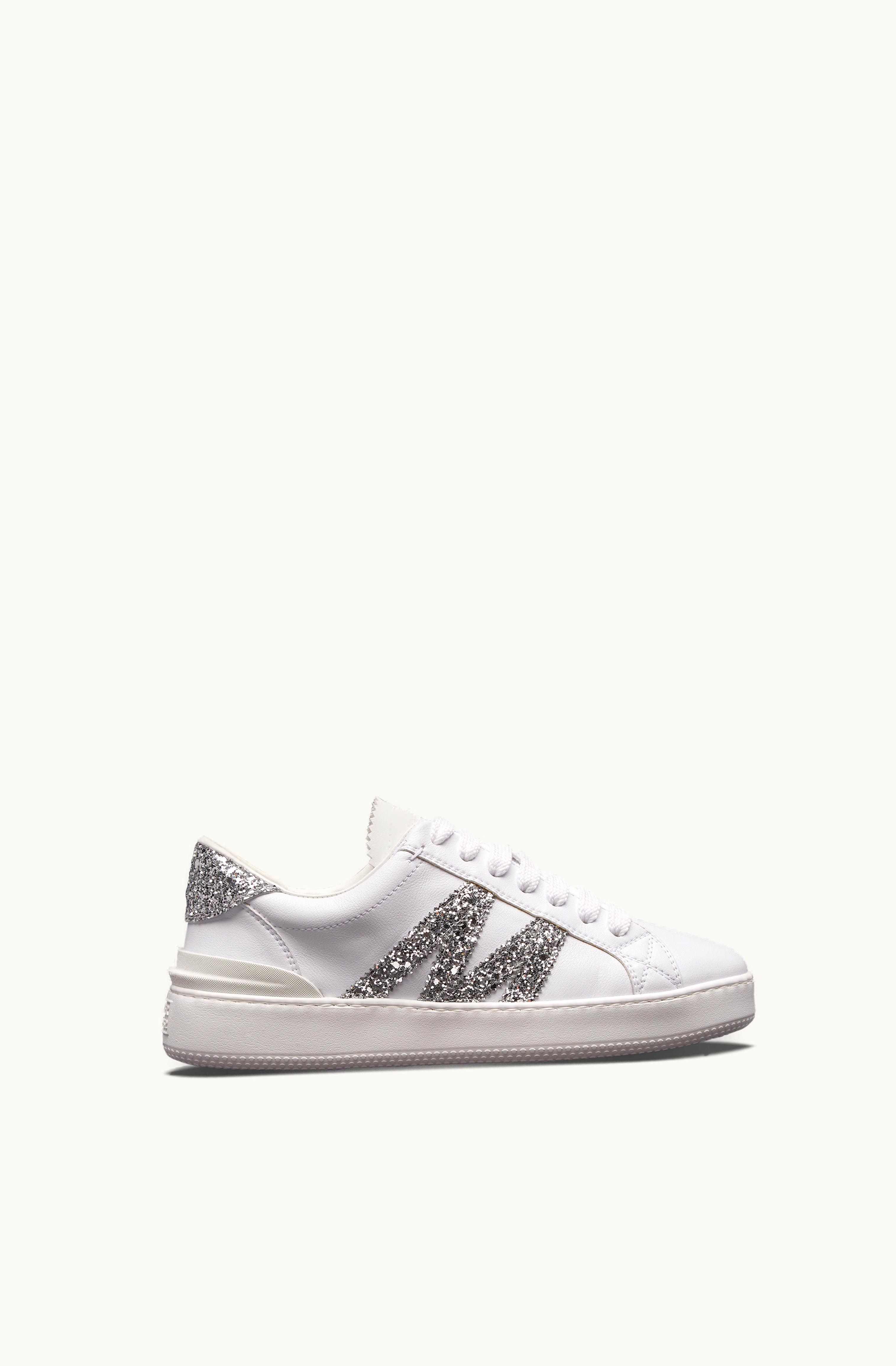 Moncler Moncler Monaco M Trainers White & Silver