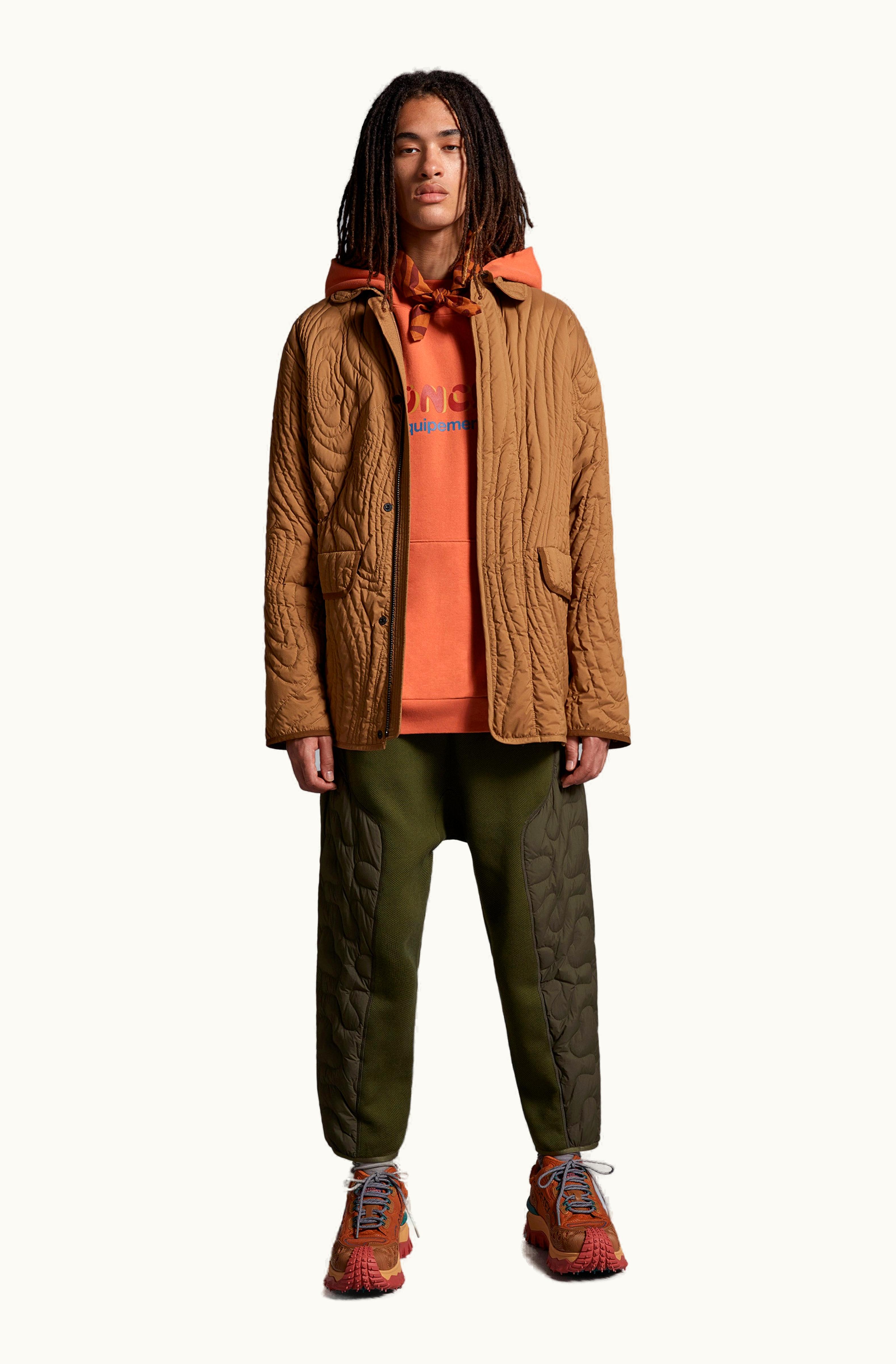 Moncler Moncler Harter-Heighway Short Down Jacket Light Brown
