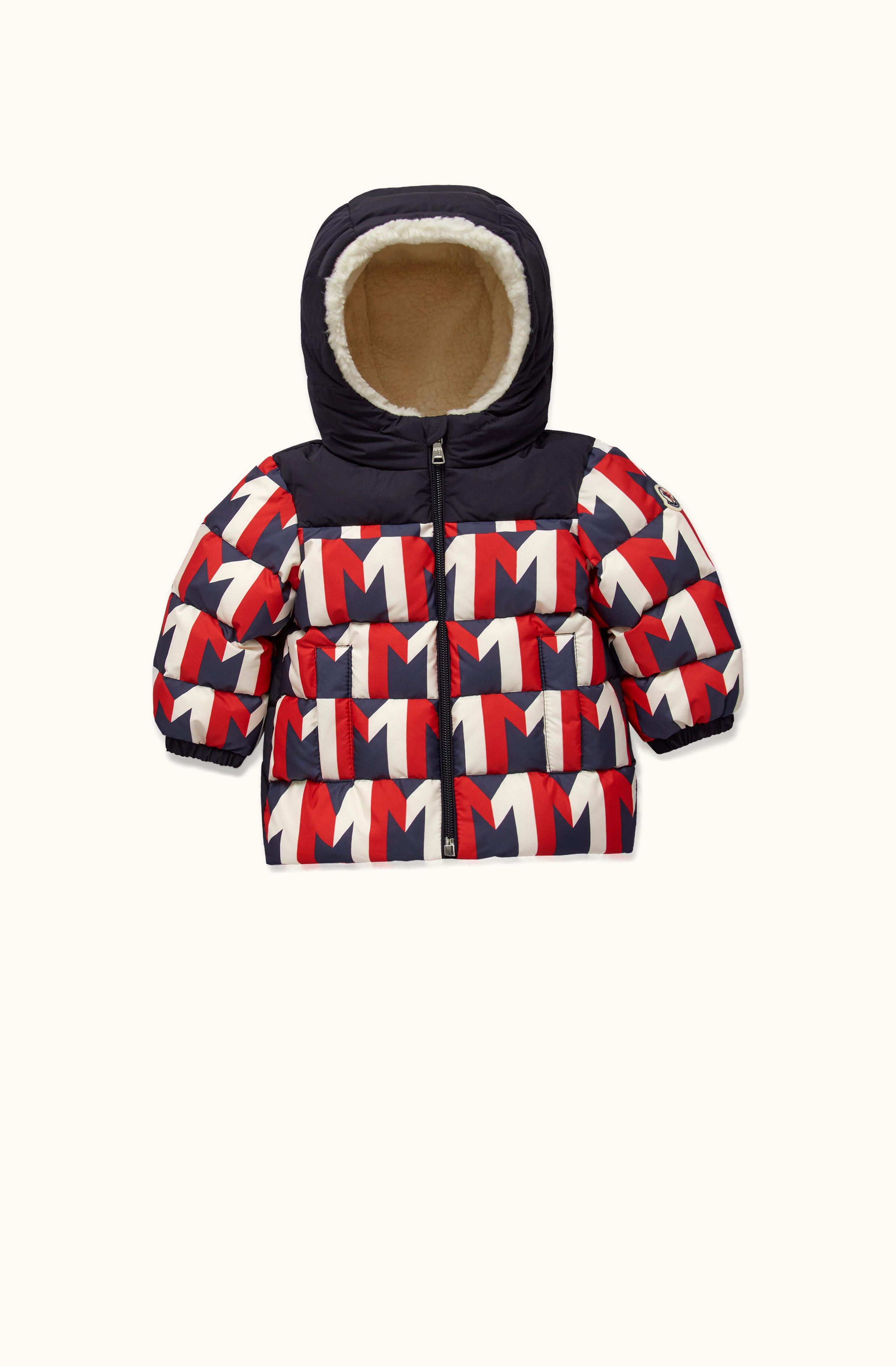 Moncler Moncler Eddie Down Jacket Blue & White & Red