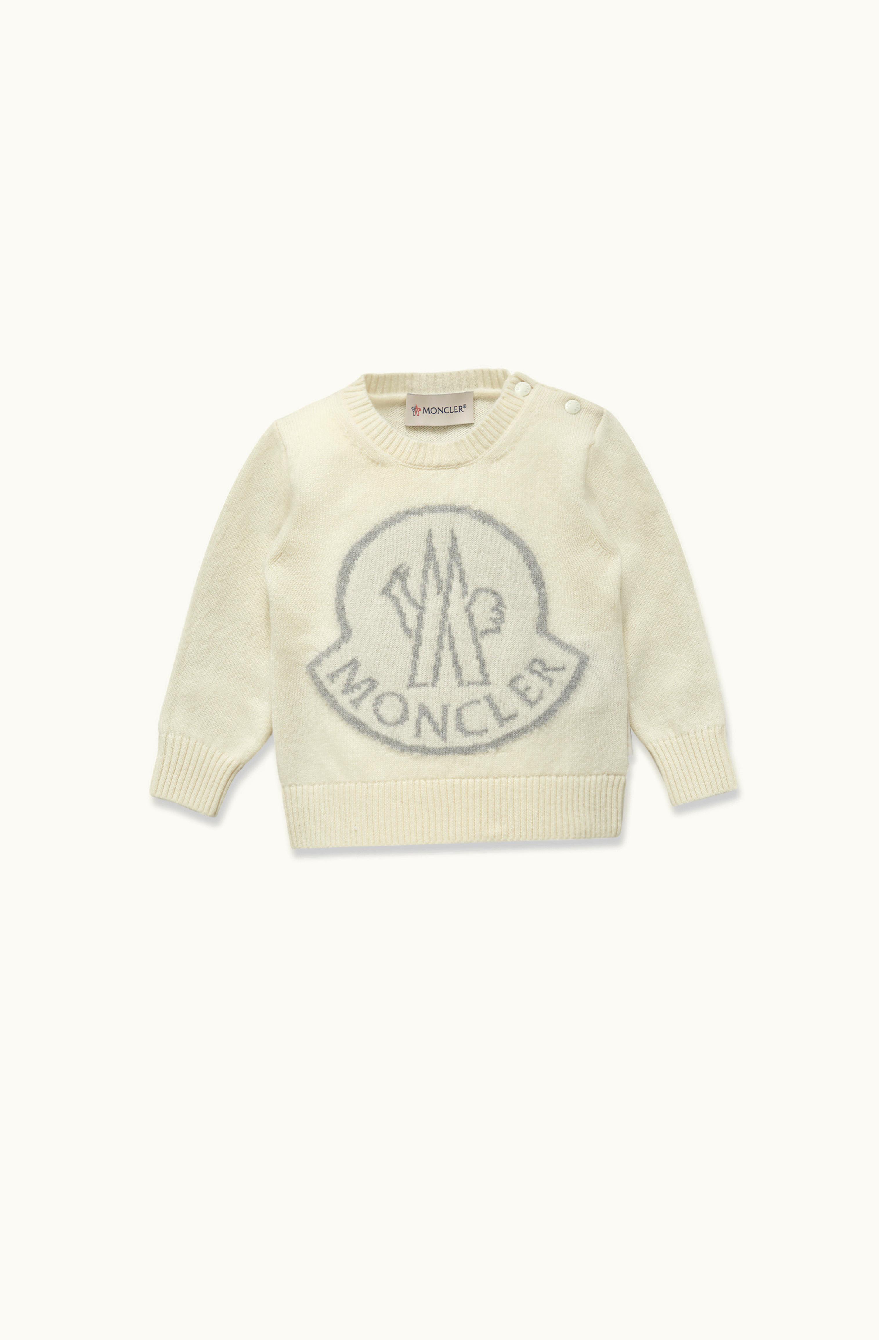 Moncler Moncler Logo Cashmere Jumper Black & White