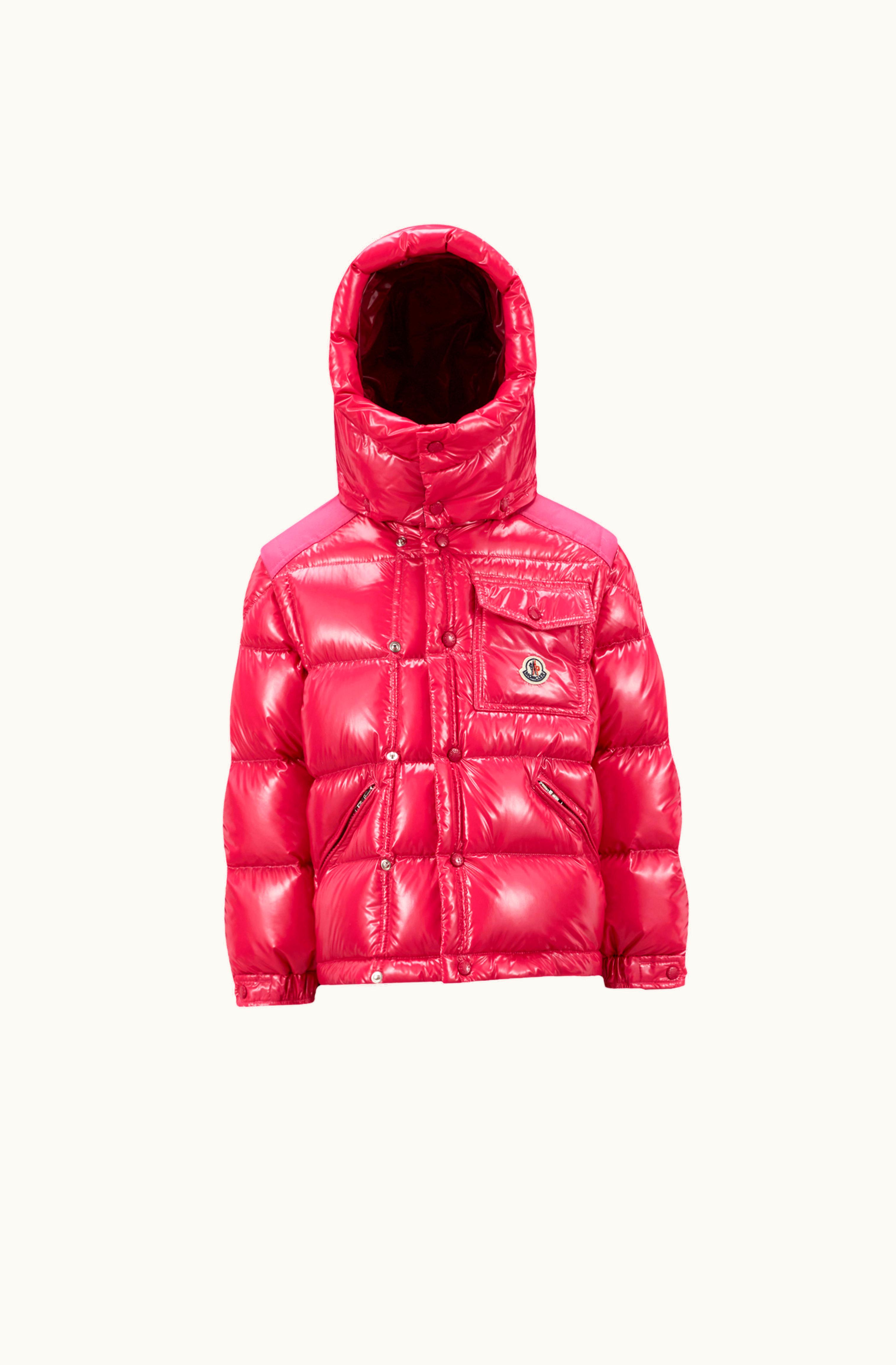 Moncler Moncler Karakorum Short Down Jacket Enfant Fuchsia