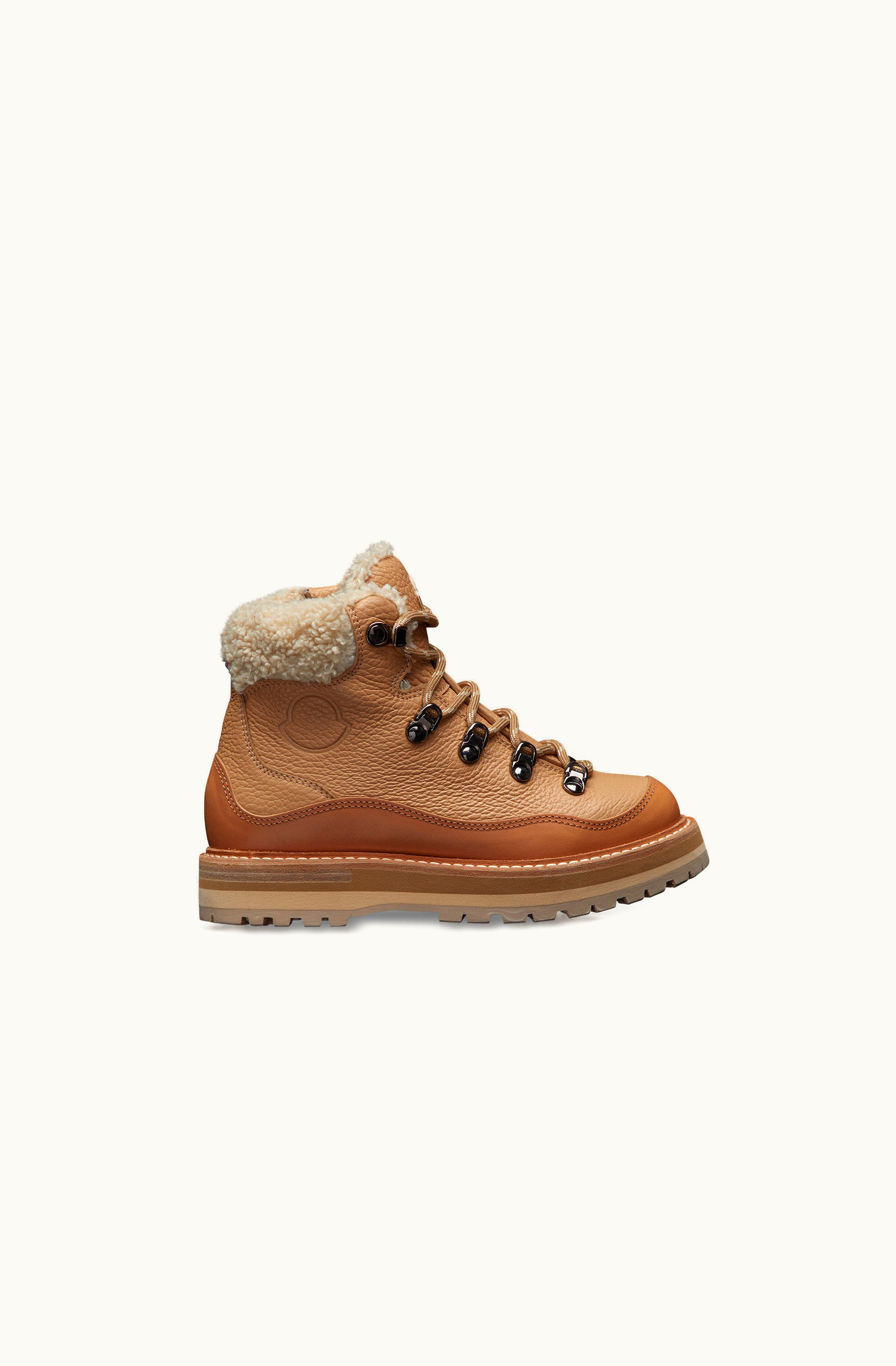 Moncler Moncler Petit Peka Trek Boots Beige & Brown