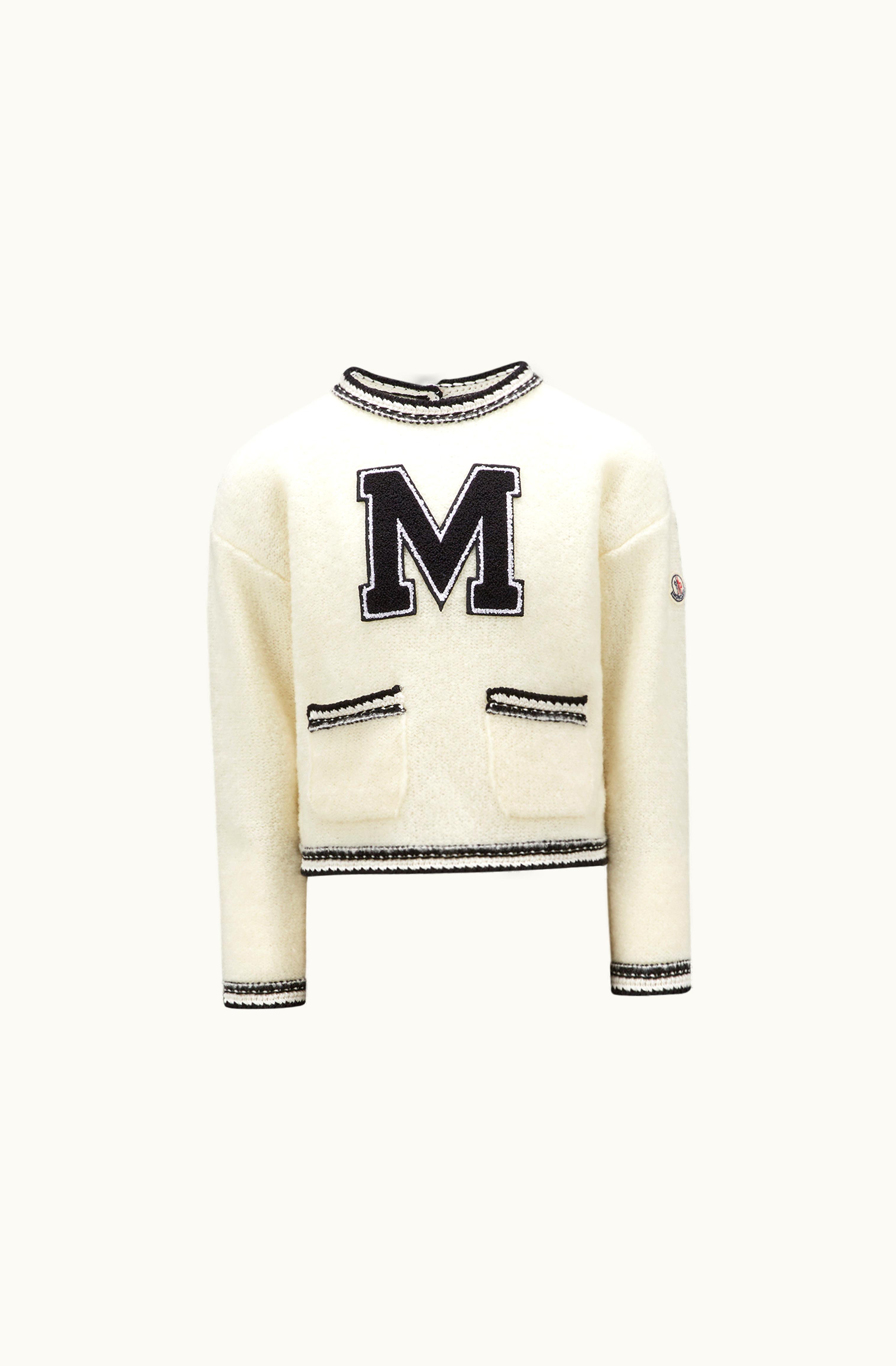 Moncler Moncler Monogram Bouclé Jumper Black & White