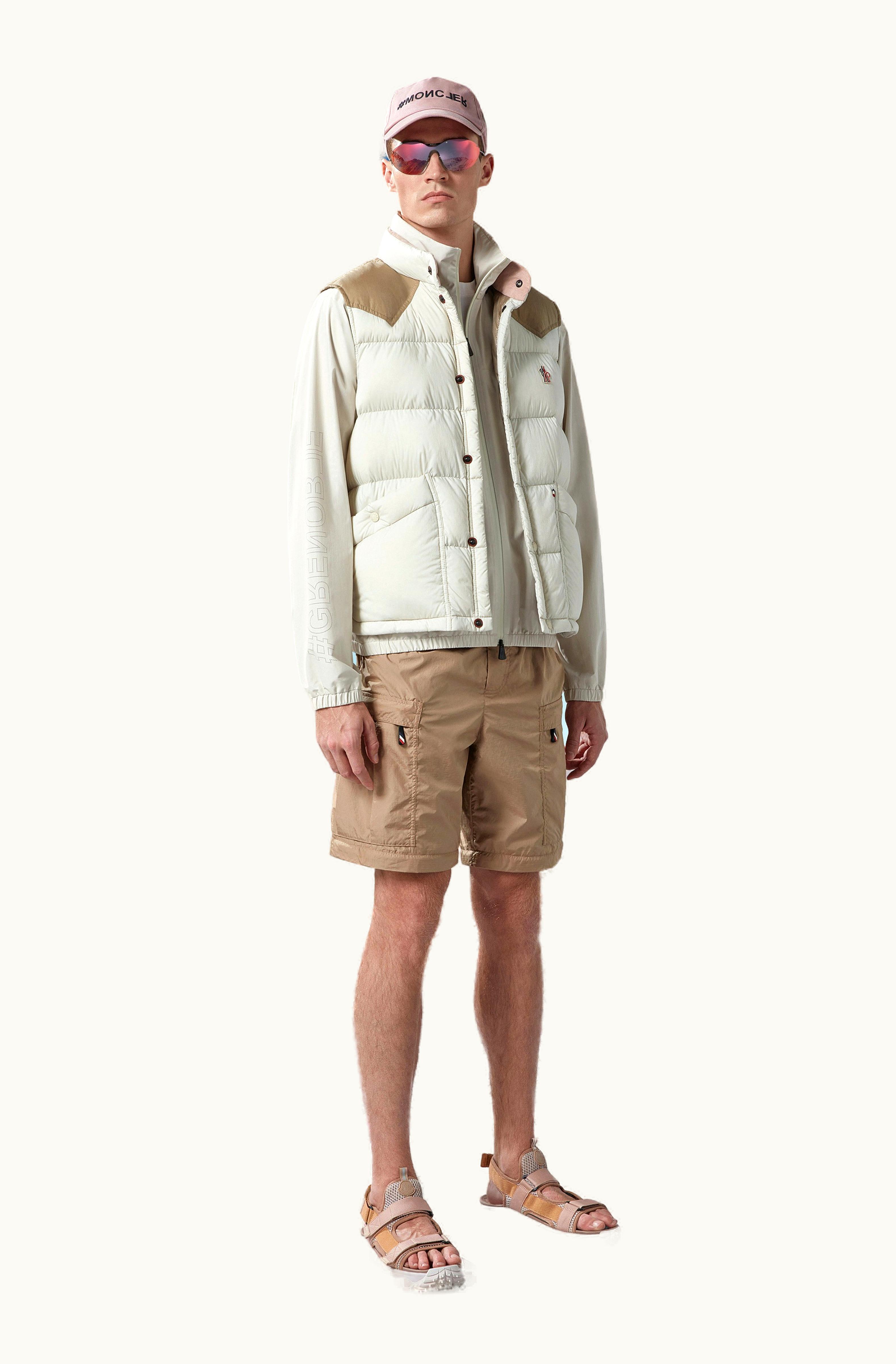 Moncler Moncler Veny Down Gilet Beige & White