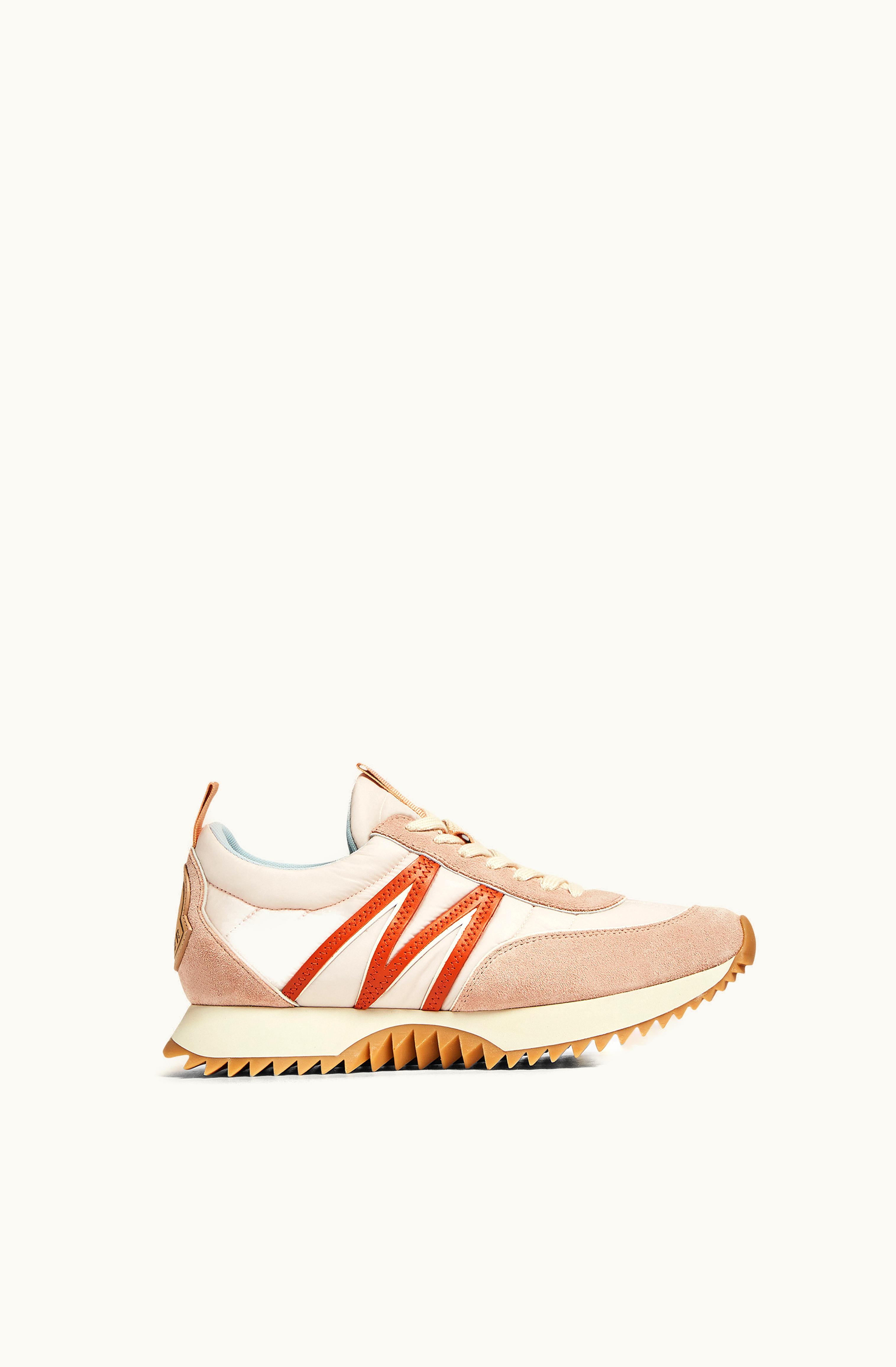 Moncler Moncler Pacey Trainers Pale Pink & Red