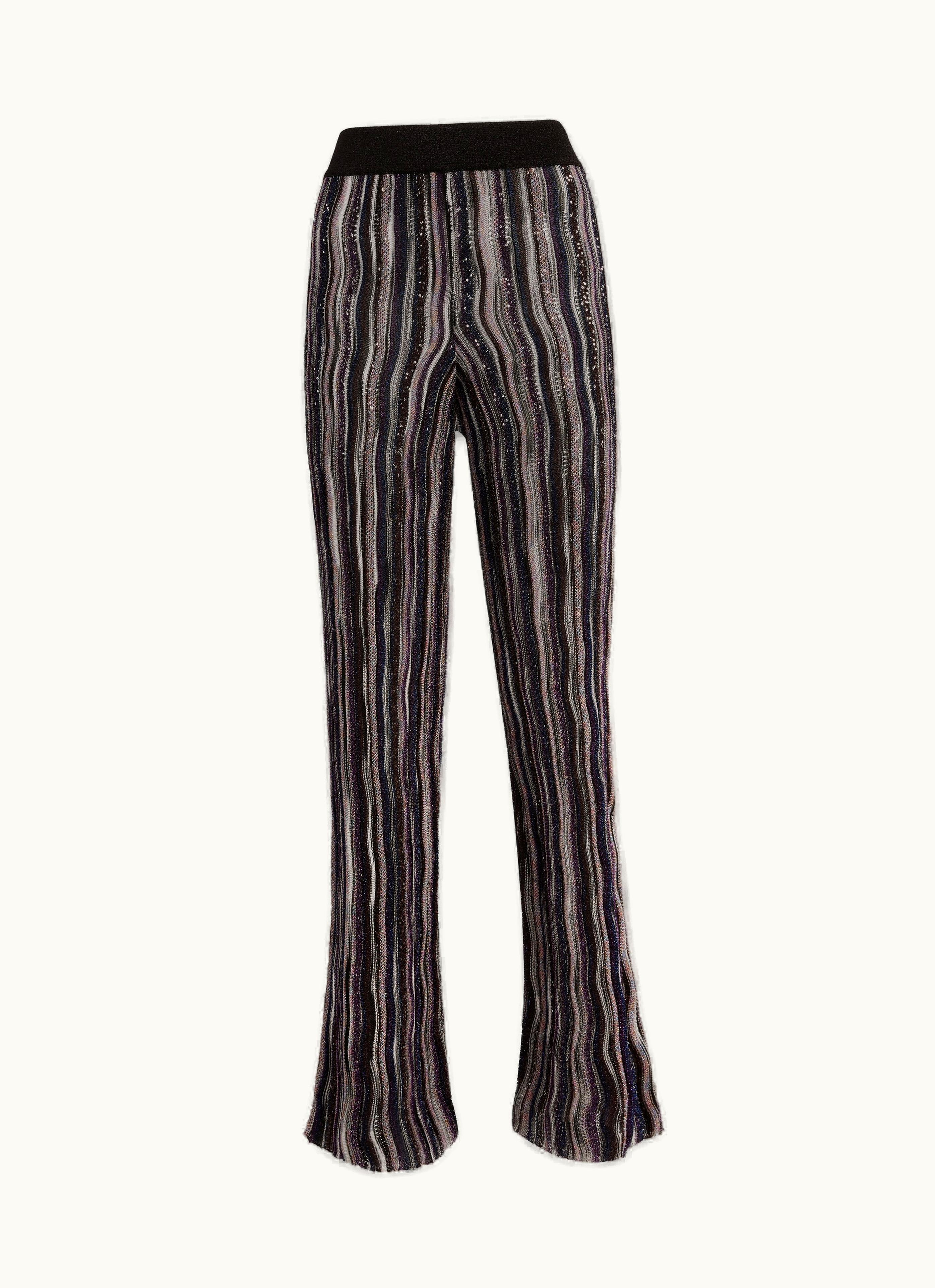 Missoni Missoni Straight Viscose Trousers With Lurex And Sequins Multicoloured