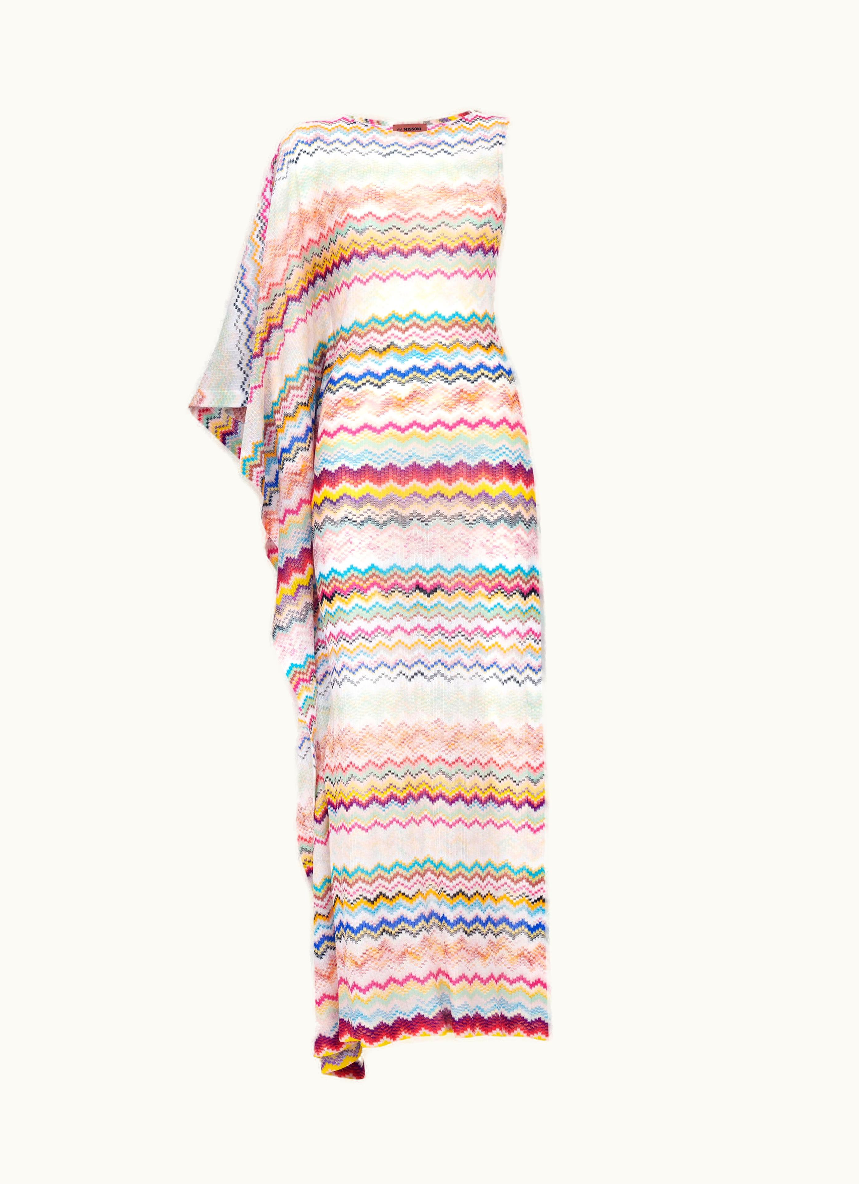 Missoni Missoni Long one-shoulder Viscose Cover Up Multicoloured