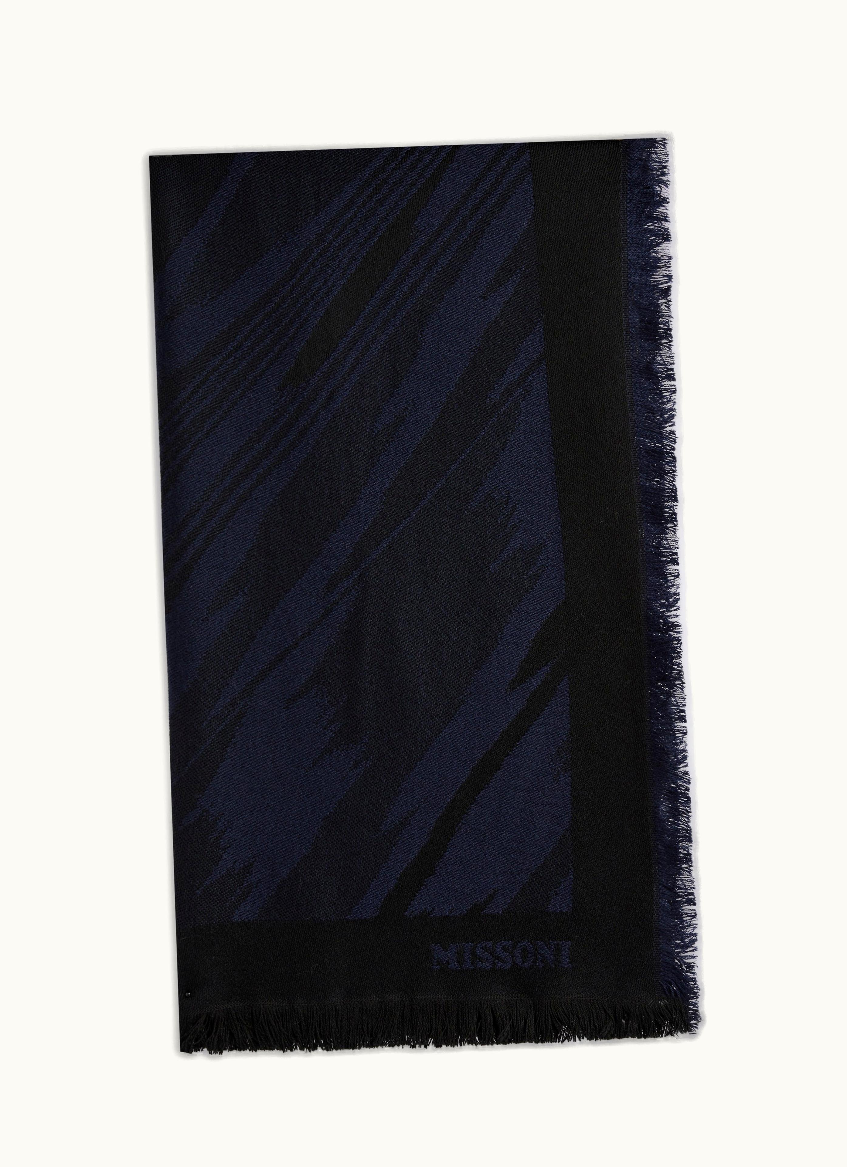 Missoni Missoni Slub Wool Shawl With Frayed Edges Multicoloured