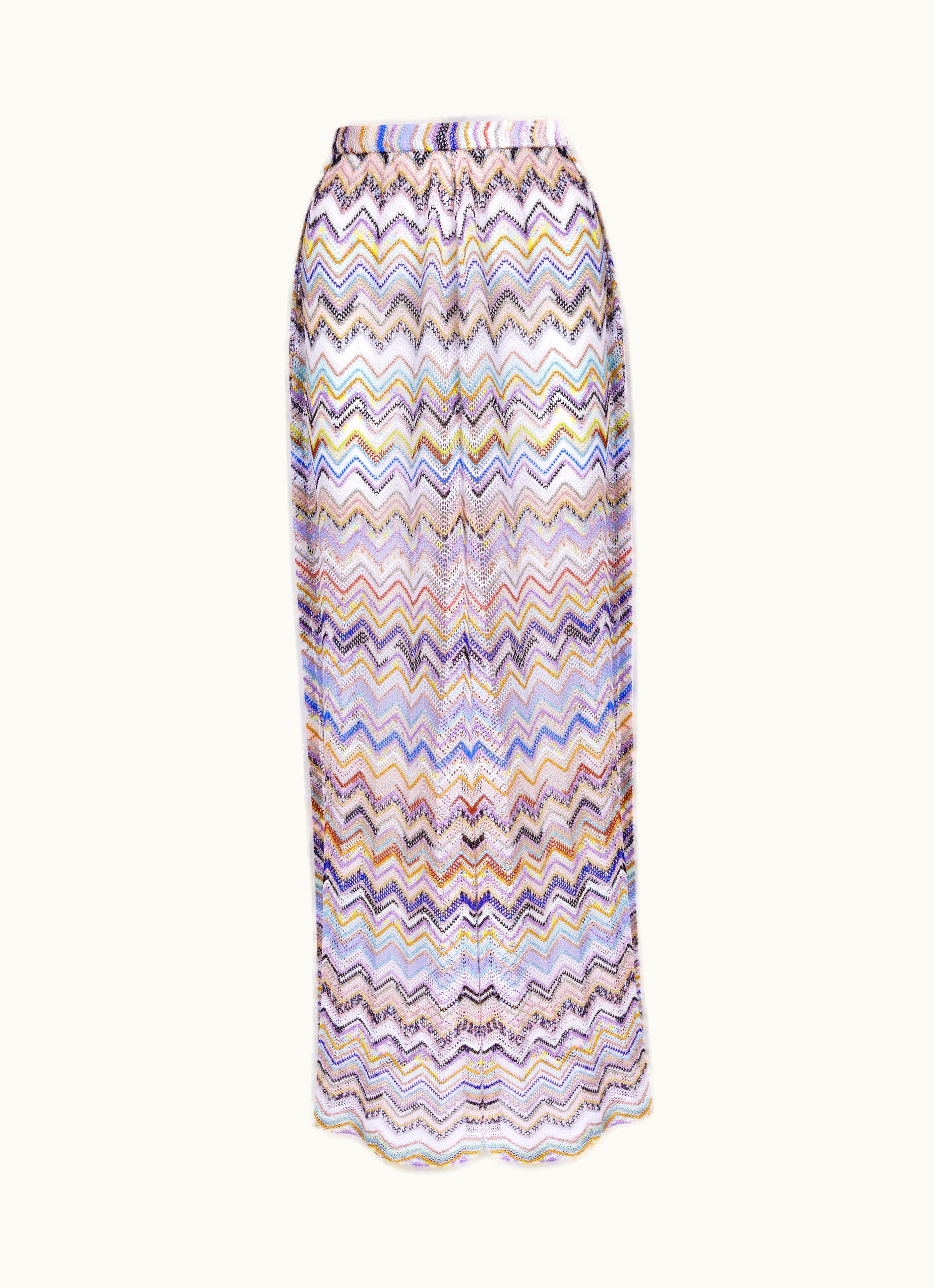 Missoni Missoni Trousers In Zigzag Mesh Viscose With Lurex Multicoloured