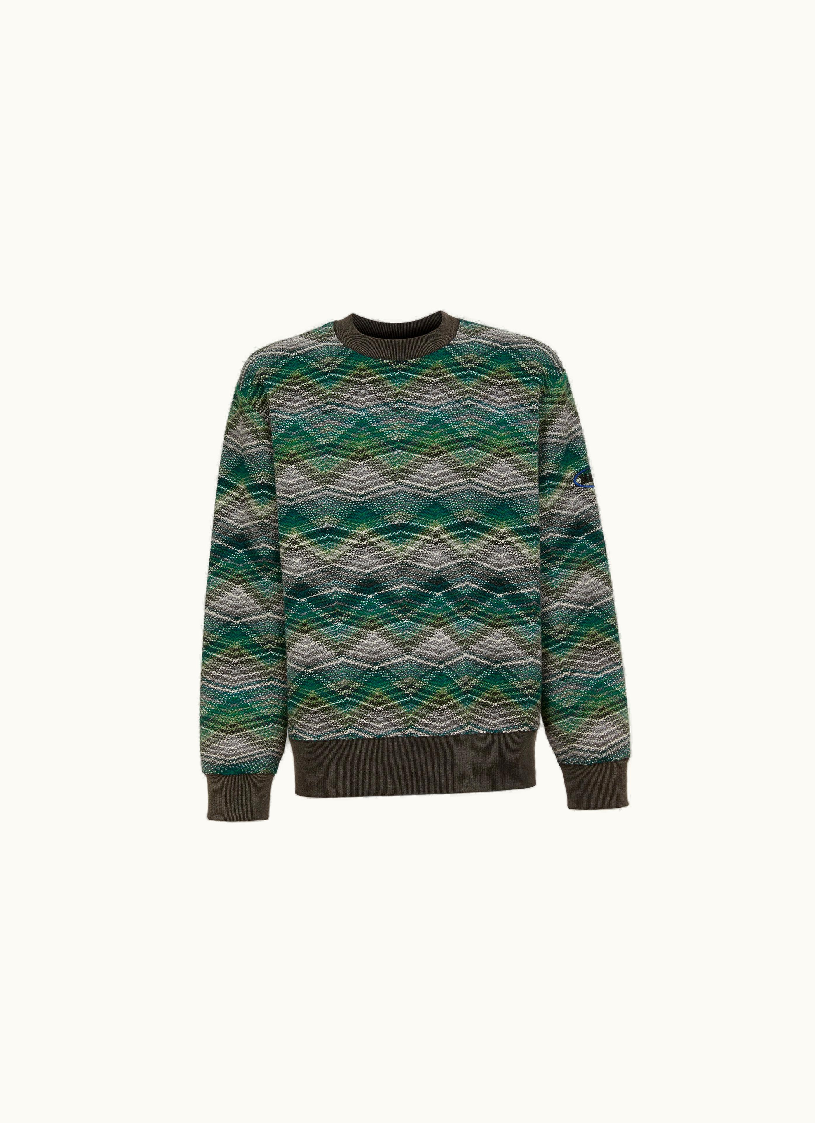 Missoni Missoni Zigzag Wool Blend crew-neck Jumper Multicoloured